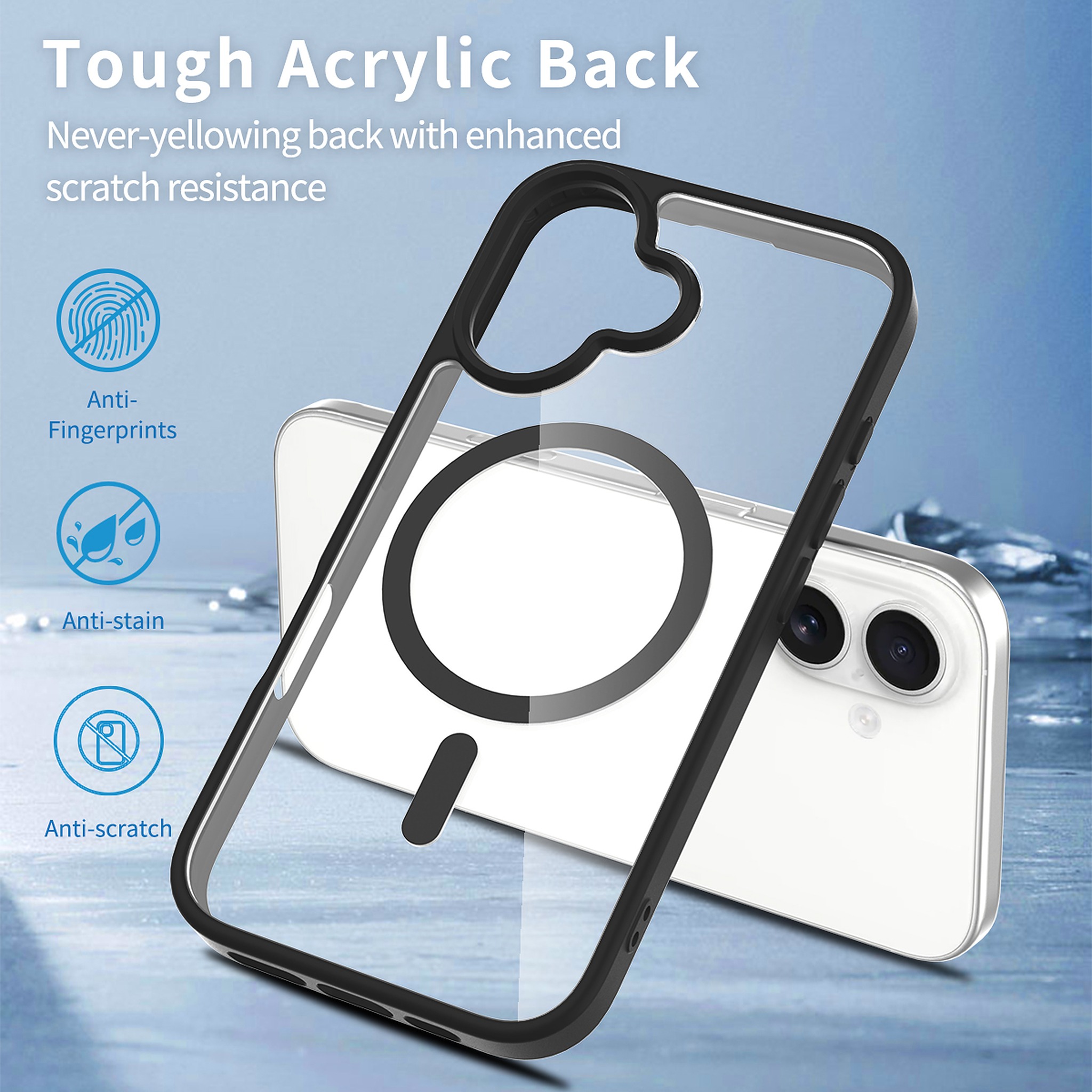 SendaFit Clear Two-in-One MagSafe Case for iPhone 16 detail 7