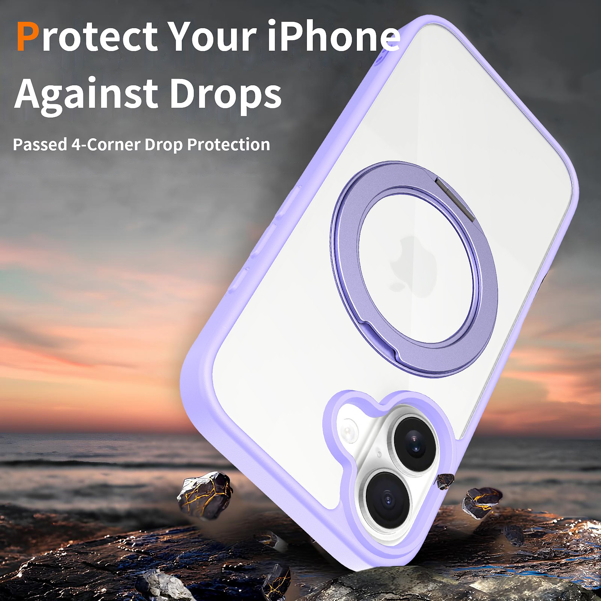 SendaFit Clear 360° Stand Case for iPhone 16 detail 21