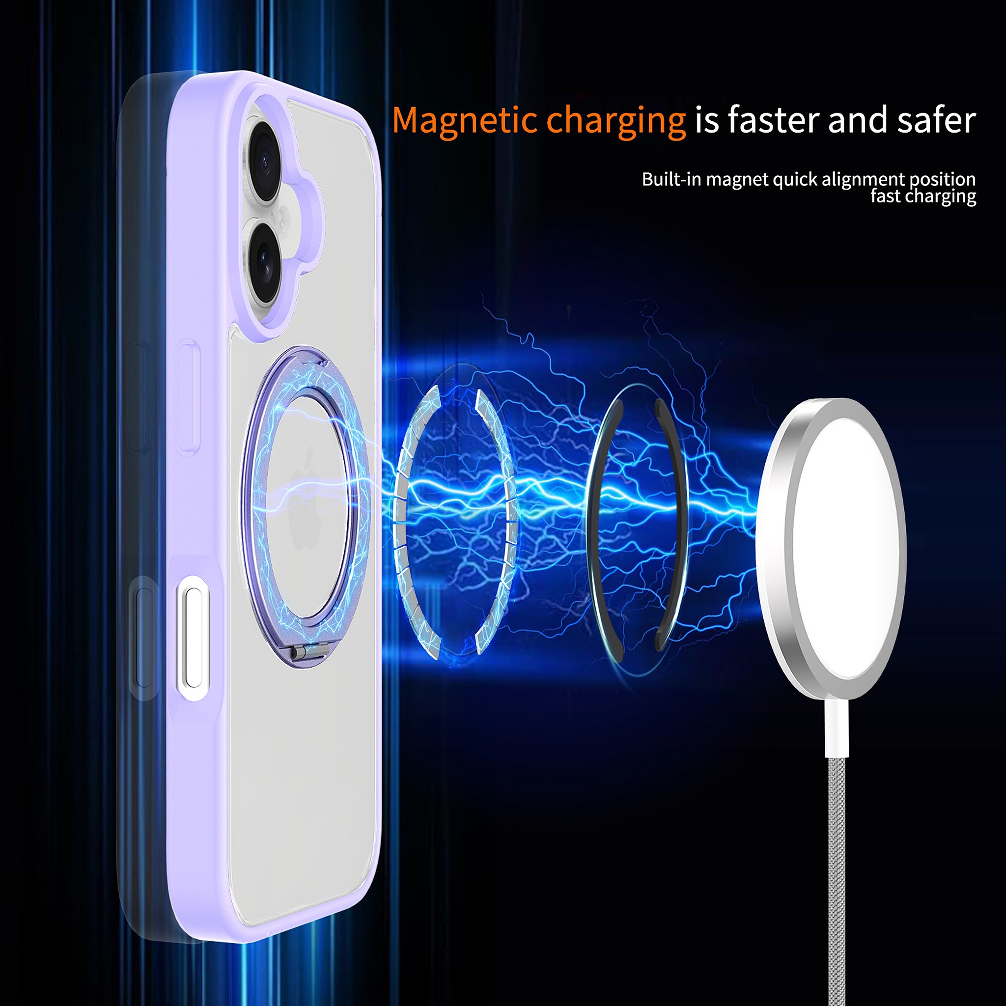 SendaFit Clear 360° Stand Case for iPhone 16 detail 25