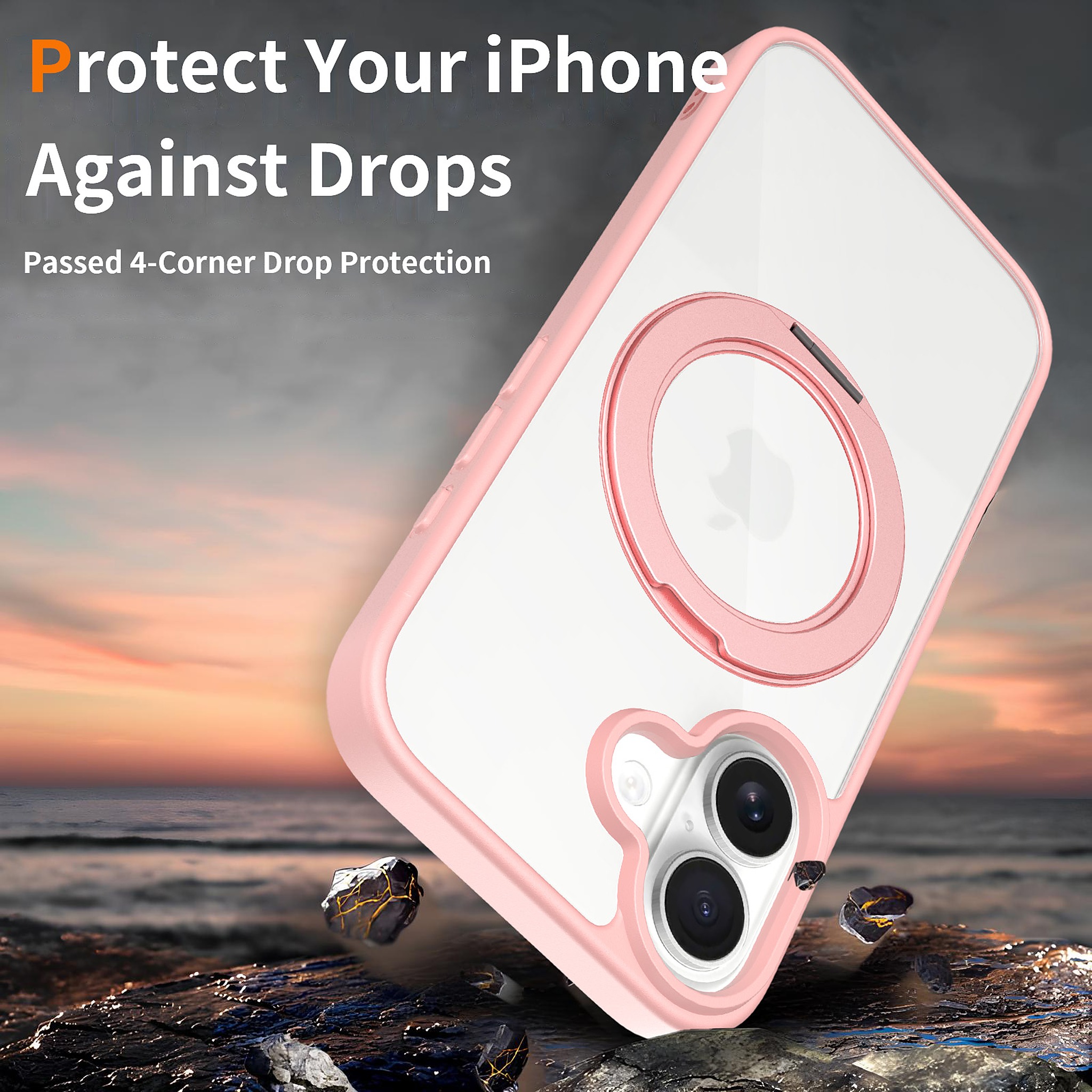 SendaFit Clear 360° Stand Case for iPhone 16 detail 26