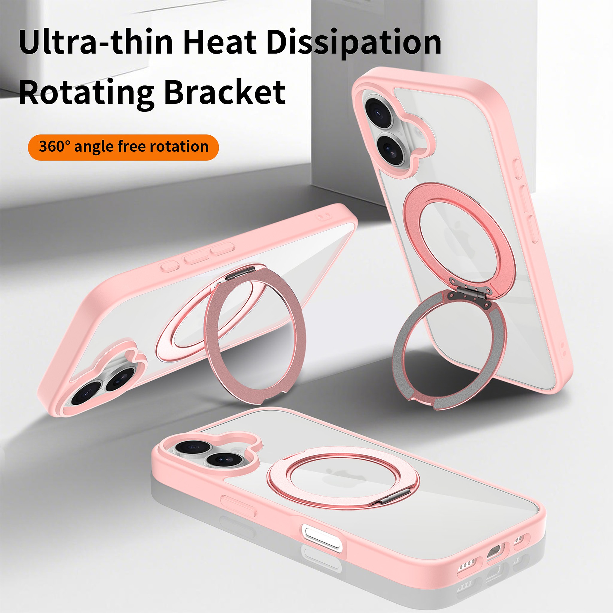 SendaFit Clear 360° Stand Case for iPhone 16 detail 30