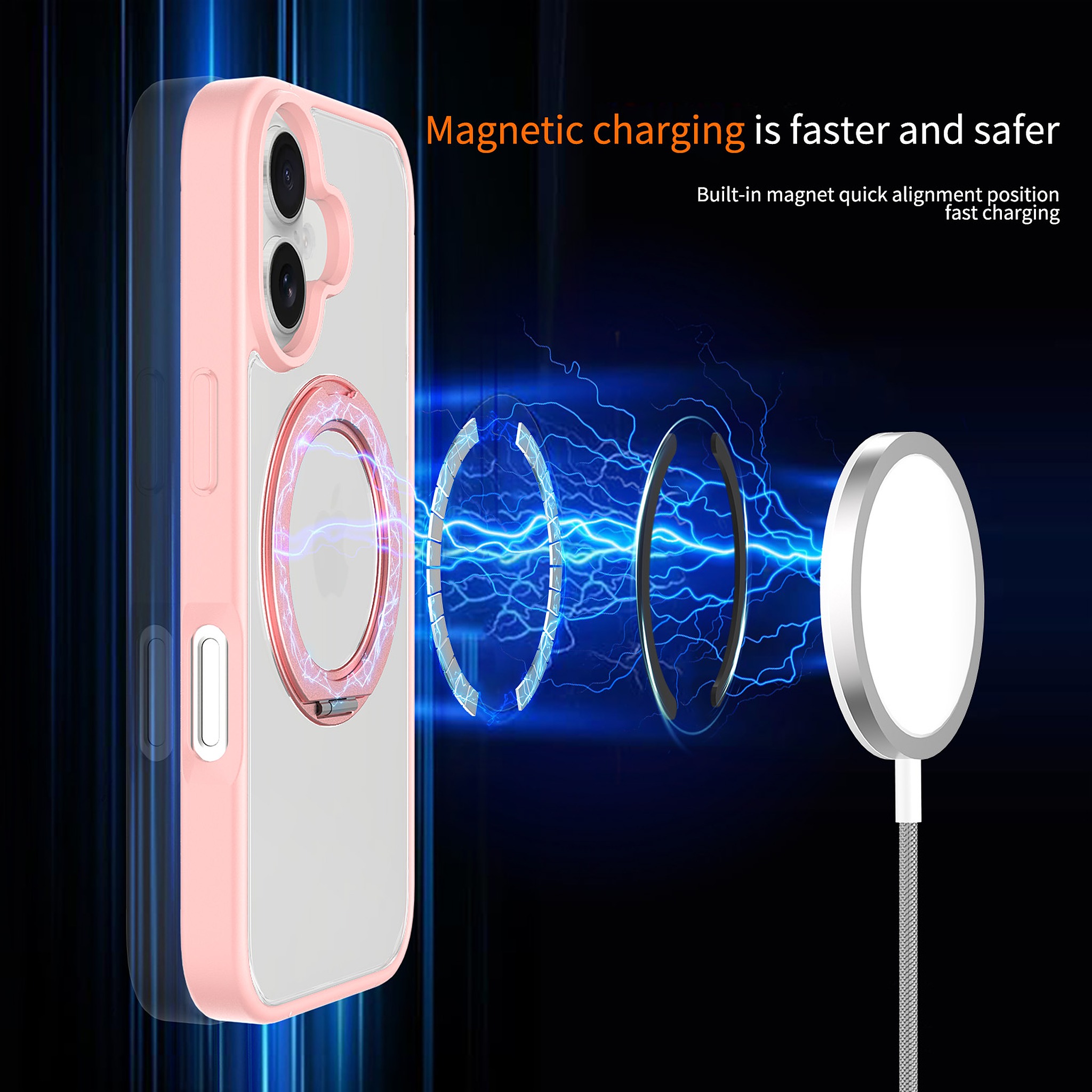 SendaFit Clear 360° Stand Case for iPhone 16 detail 31
