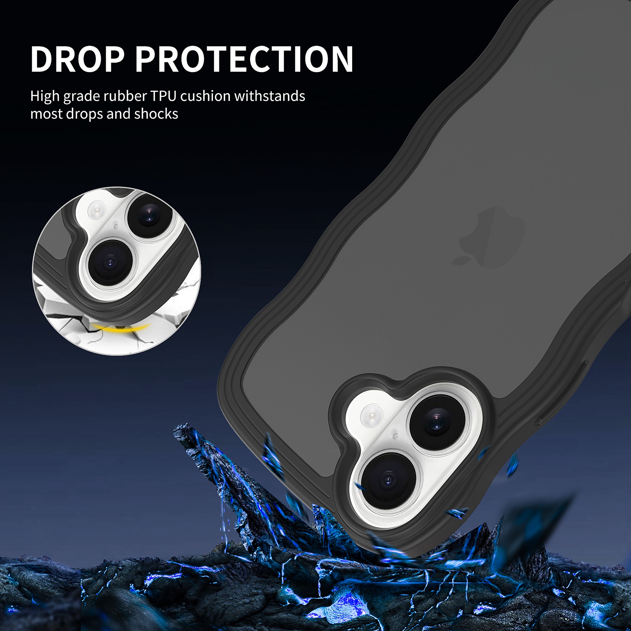 SendaFit Wavy Matte Two-in-One Case for iPhone 16 detail 4