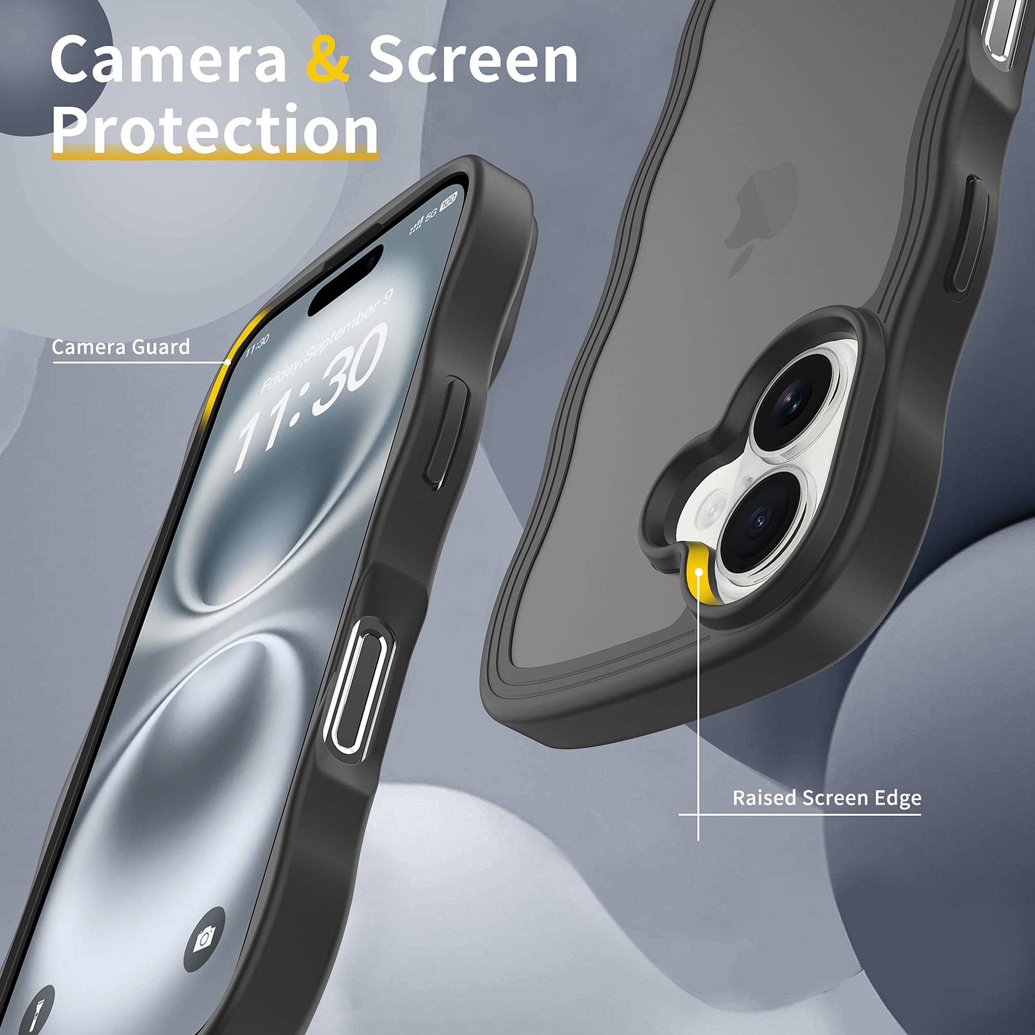 SendaFit Wavy Matte Two-in-One Case for iPhone 16 detail 5
