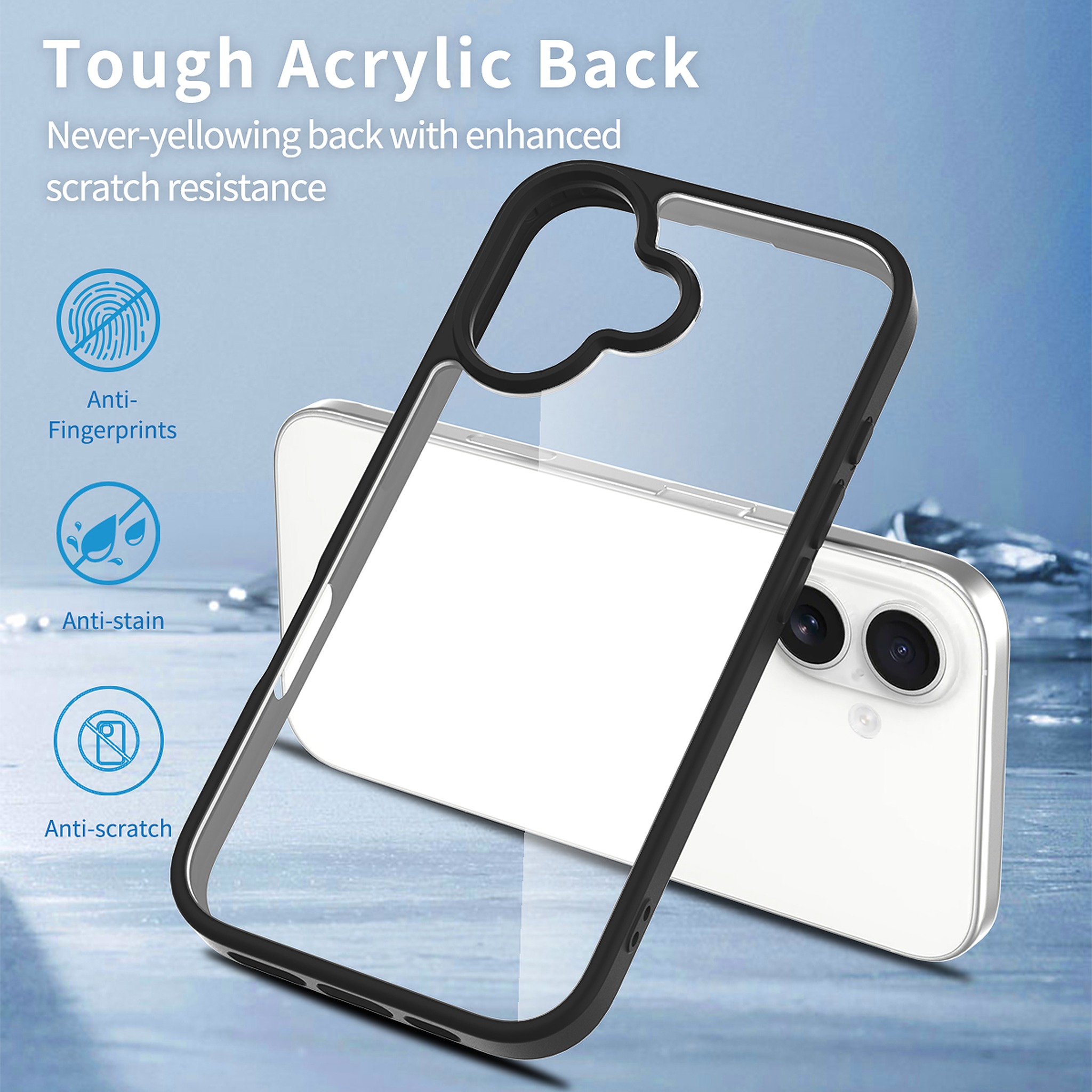 SendaFit Clear Two-in-One Case for iPhone 16 detail 1