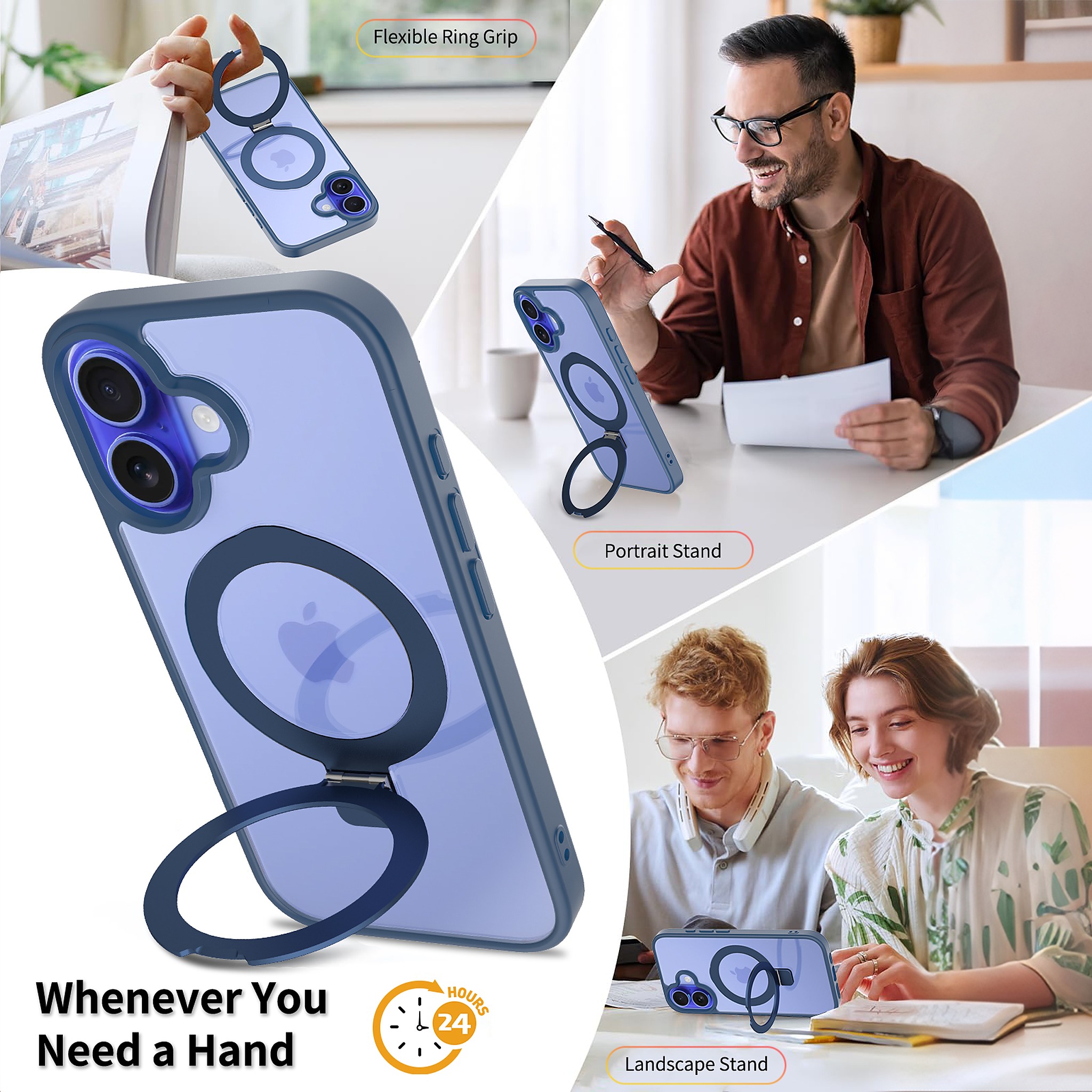 SendaFit Clear Racket-Stand Case for iPhone 16 detail 17