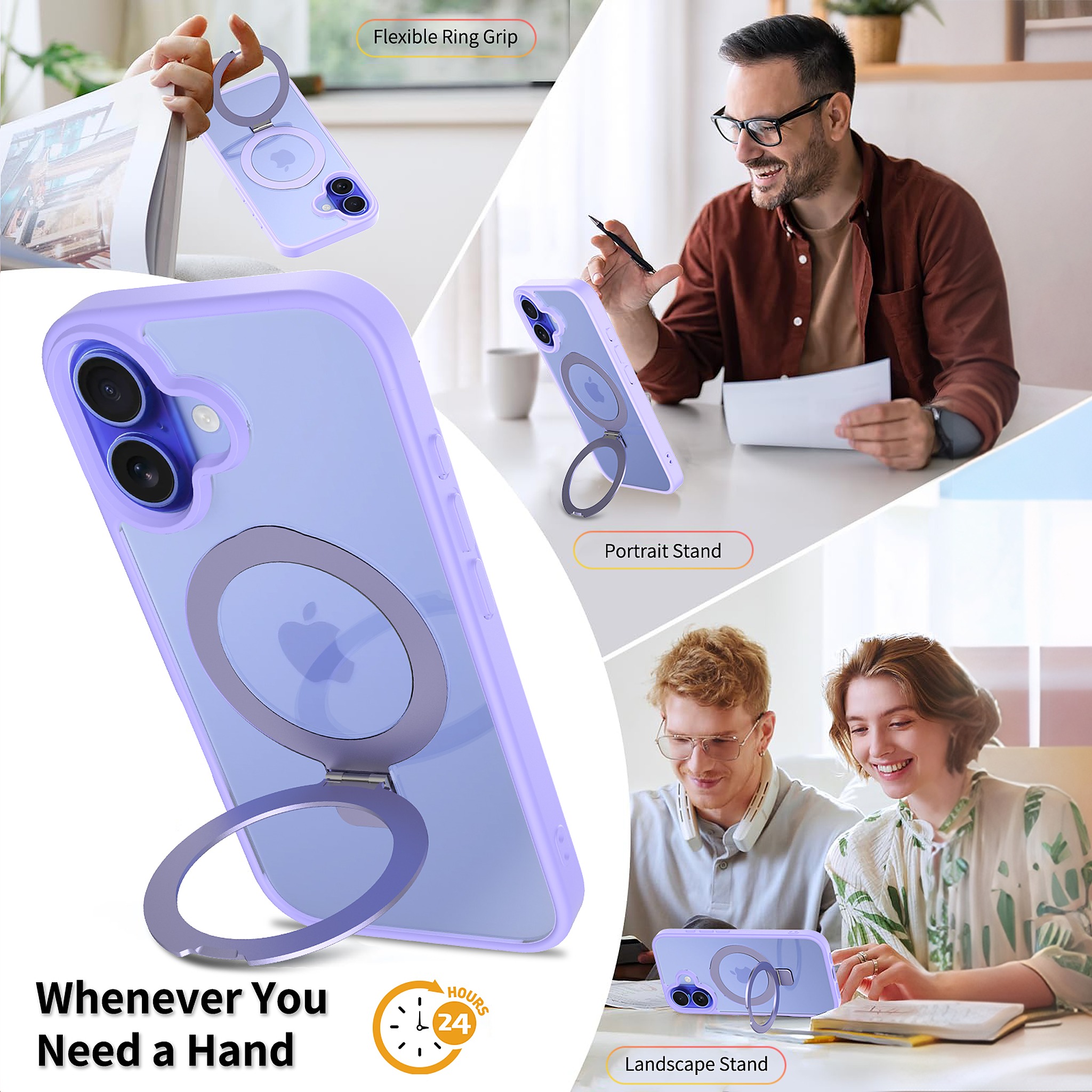 SendaFit Clear Racket-Stand Case for iPhone 16 detail 18