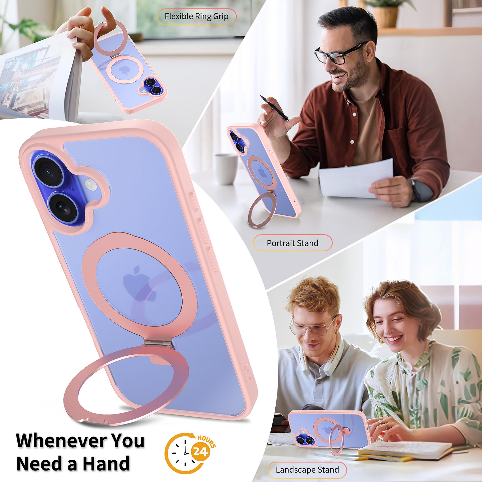 SendaFit Clear Racket-Stand Case for iPhone 16 detail 19