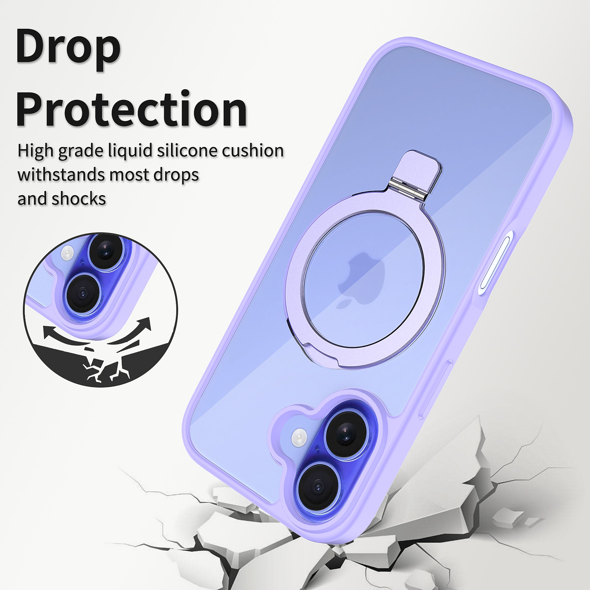 SendaFit Clear Racket-Stand Case for iPhone 16 detail 4