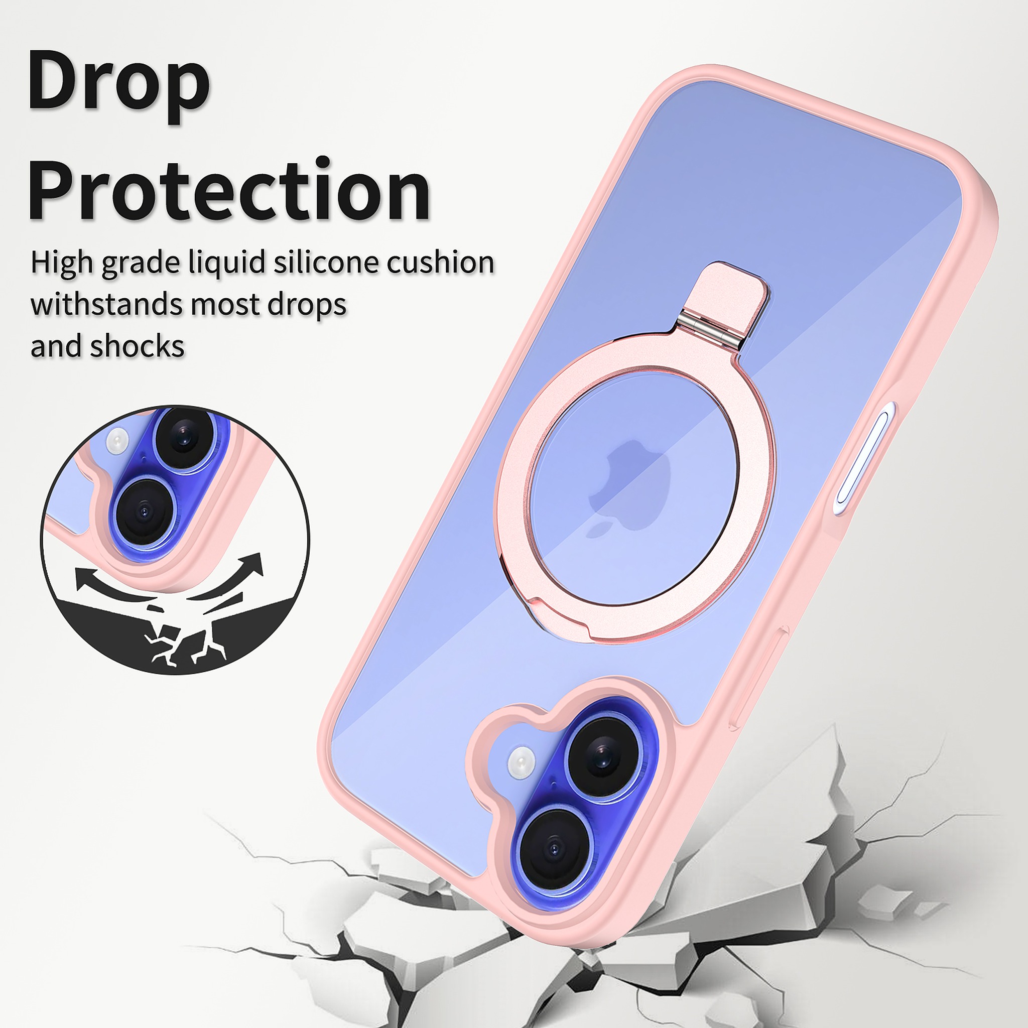 SendaFit Clear Racket-Stand Case for iPhone 16 detail 5