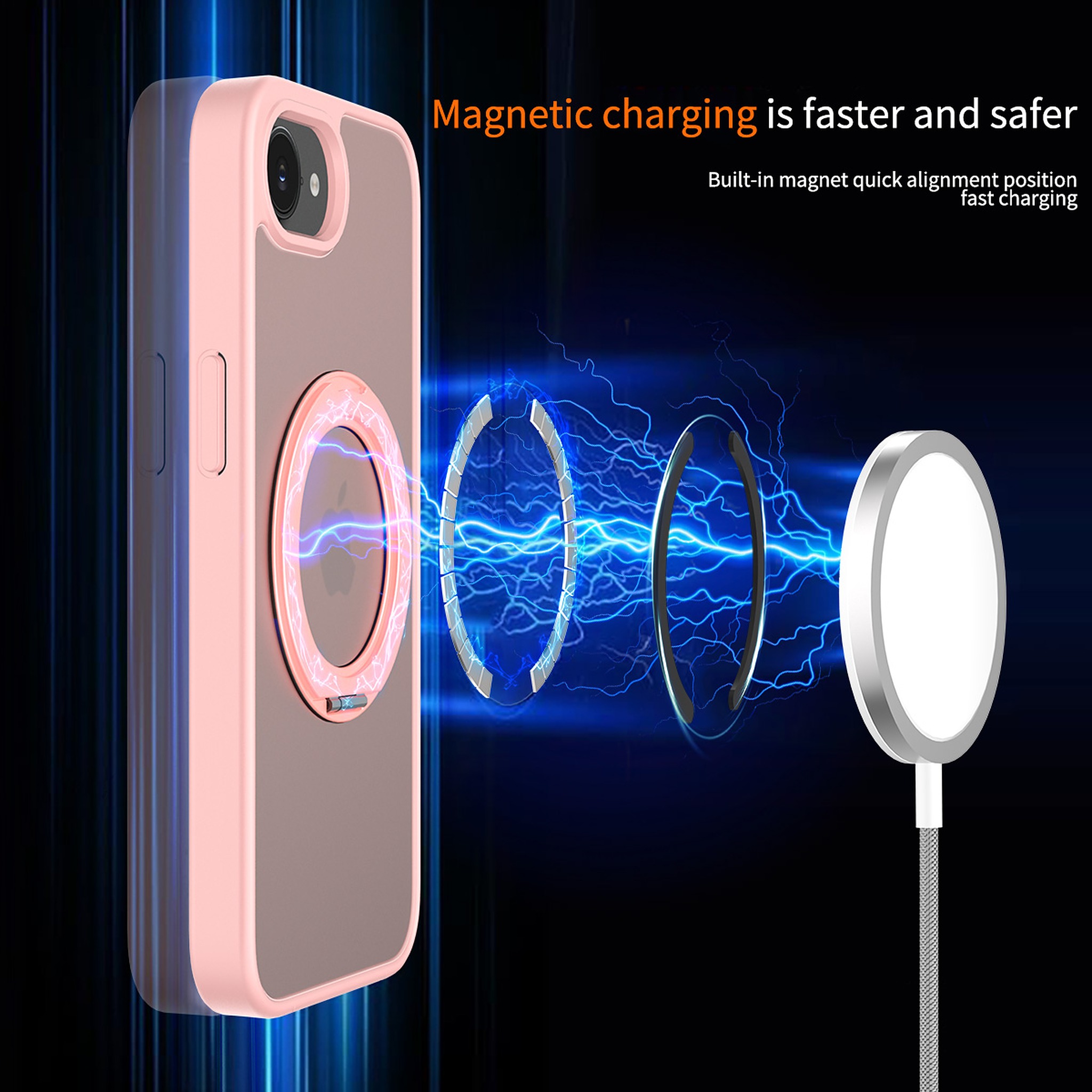 SendaFit Matte Skin-Feel 360° Stand Case for iPhone 16e detail 15