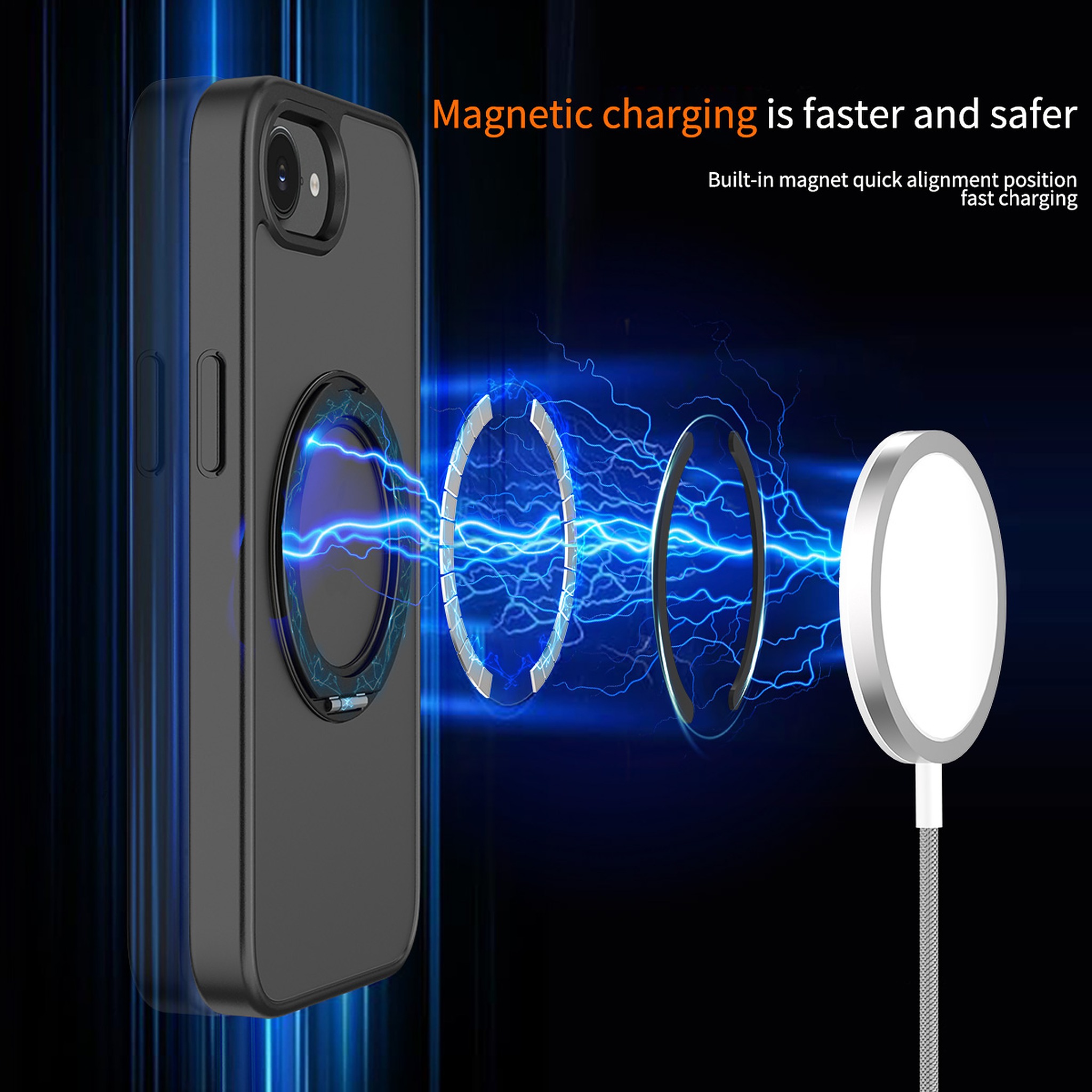 SendaFit Matte Skin-Feel 360° Stand Case for iPhone 16e detail 30