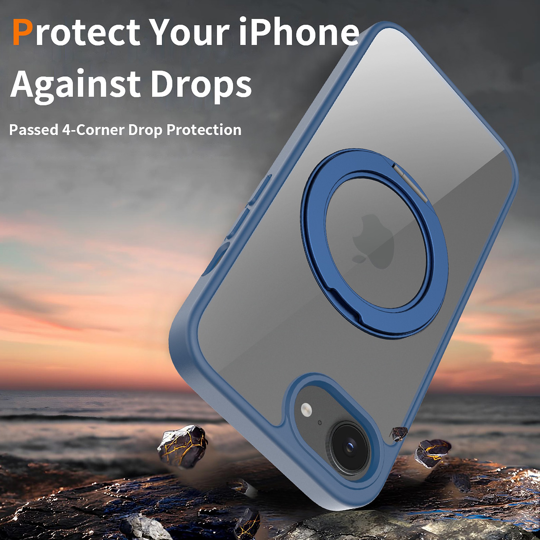 SendaFit Clear 360° Stand Case for iPhone 16e detail 11