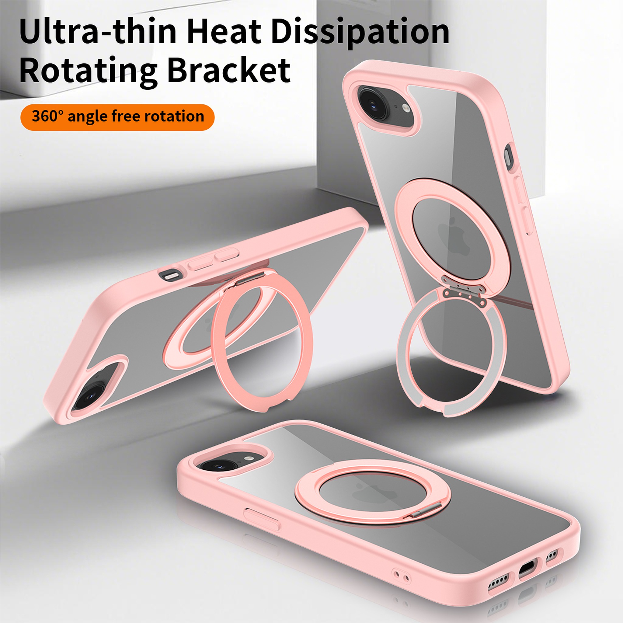 SendaFit Clear 360° Stand Case for iPhone 16e detail 26