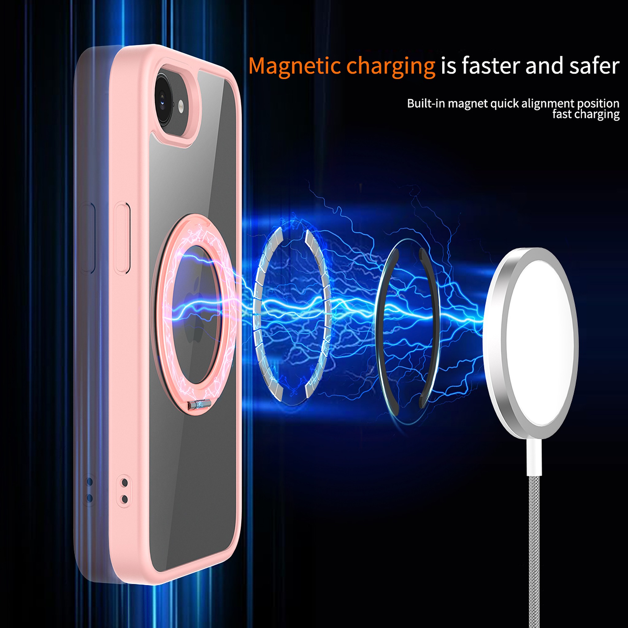 SendaFit Clear 360° Stand Case for iPhone 16e detail 27