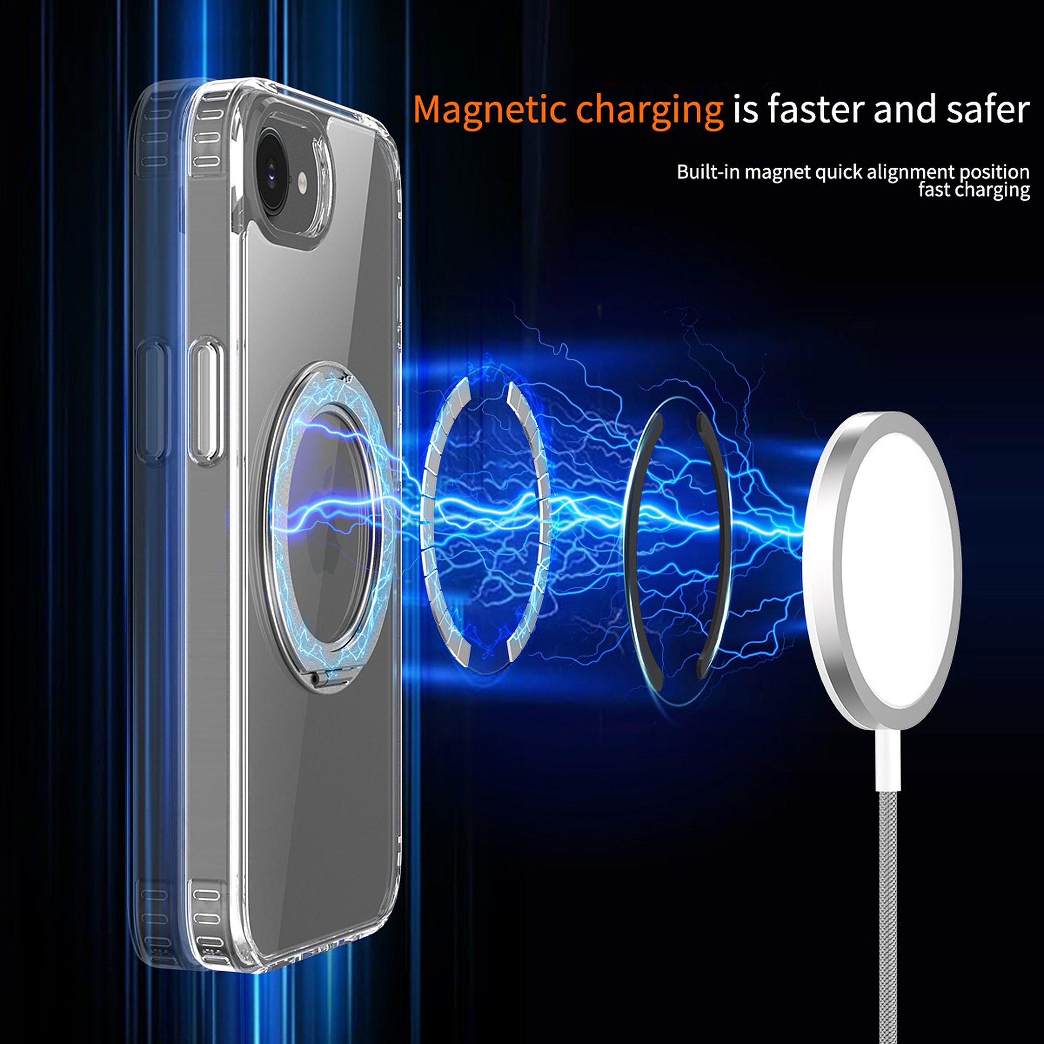 SendaFit Clear 360° Stand Case for iPhone 16e detail 30