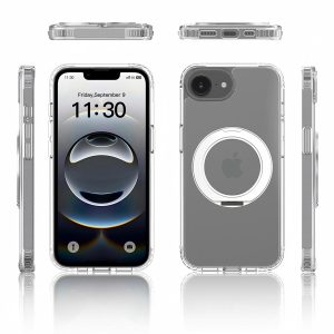 SendaFit Clear 360° Stand Case for iPhone 16e