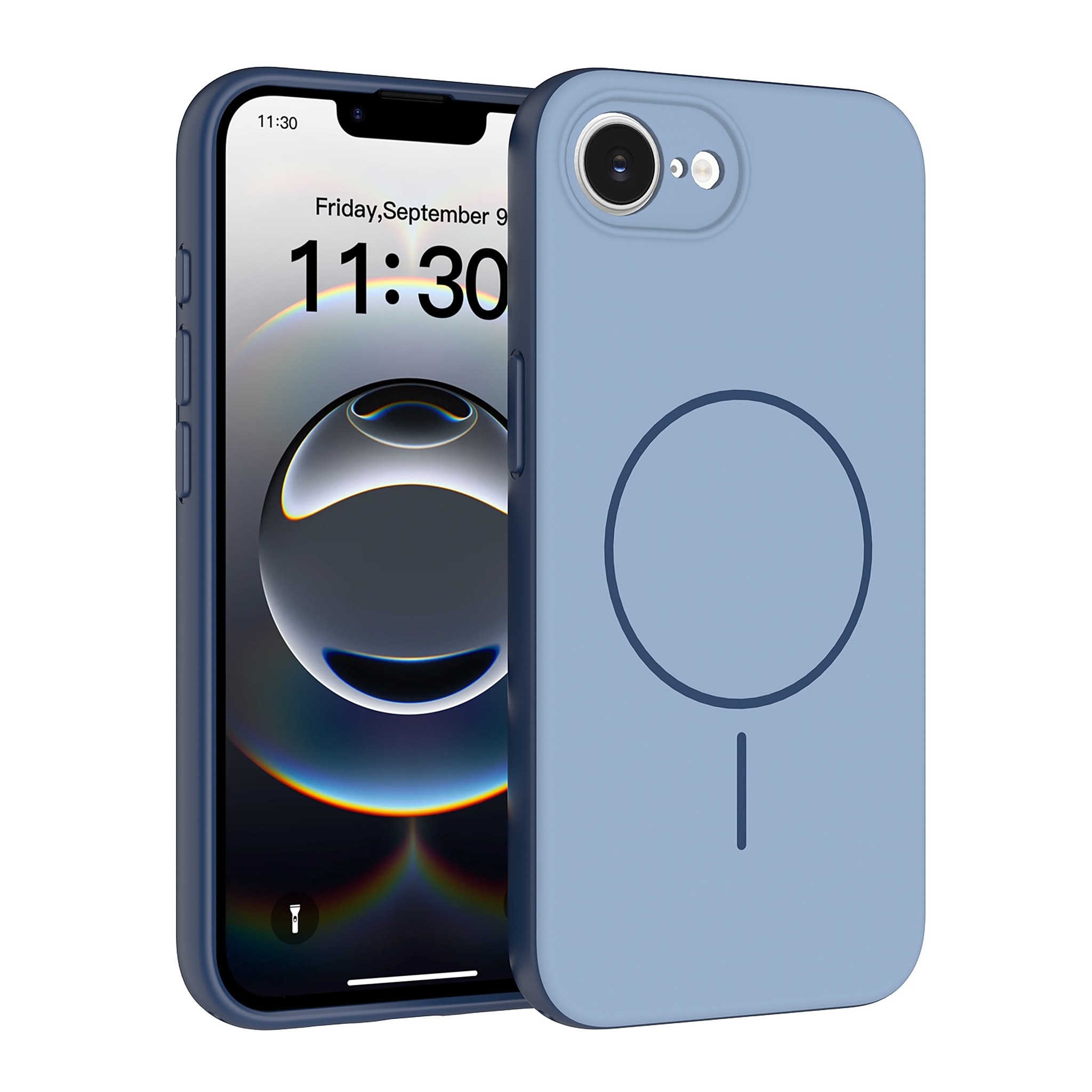 SendaFit Skin-Feel Two-in-One MagSafe Case for iPhone 16e (003 Batch) - Sapphire Blue