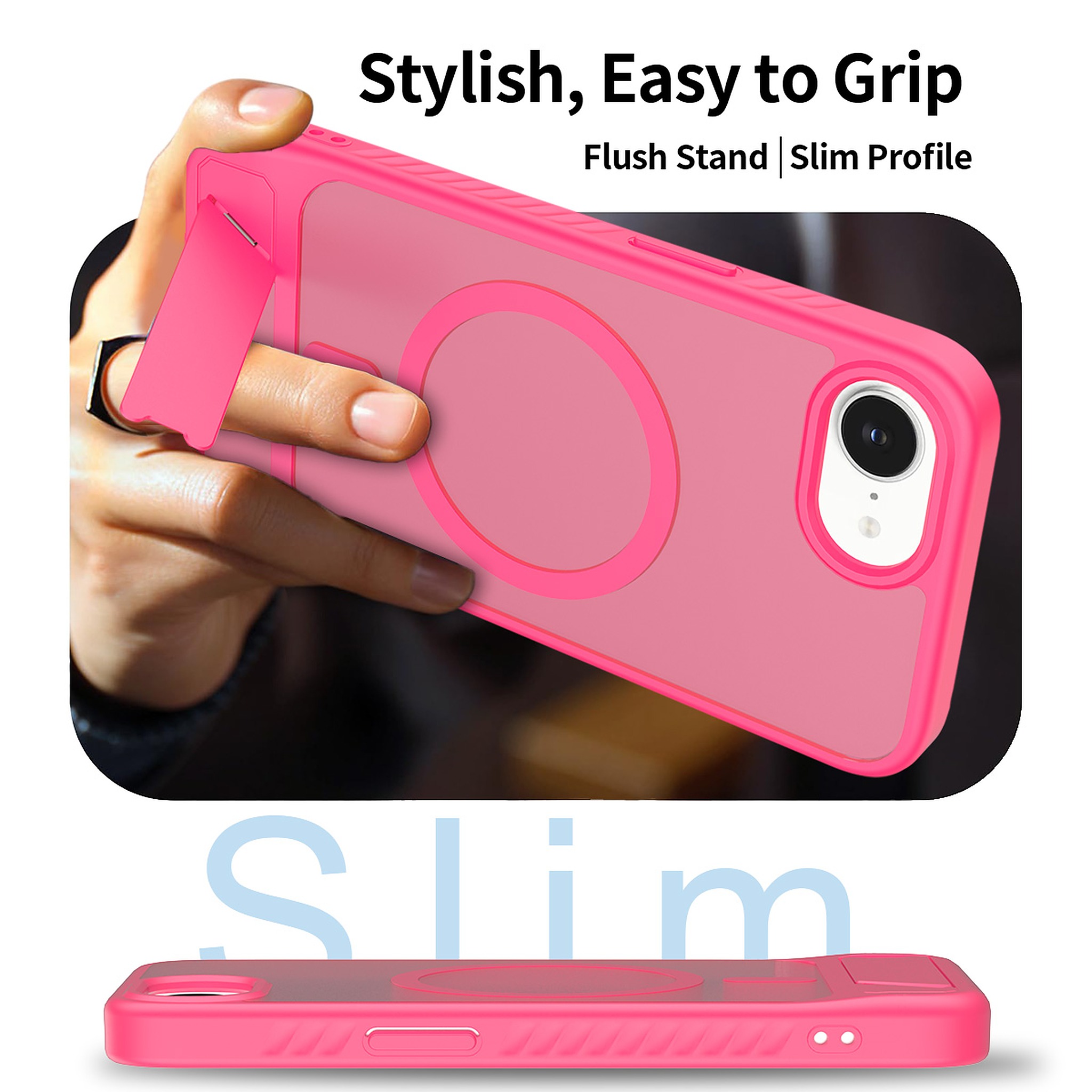 SendaFit Matte 45° Kickstand MagSafe Case for iPhone 16e detail 2