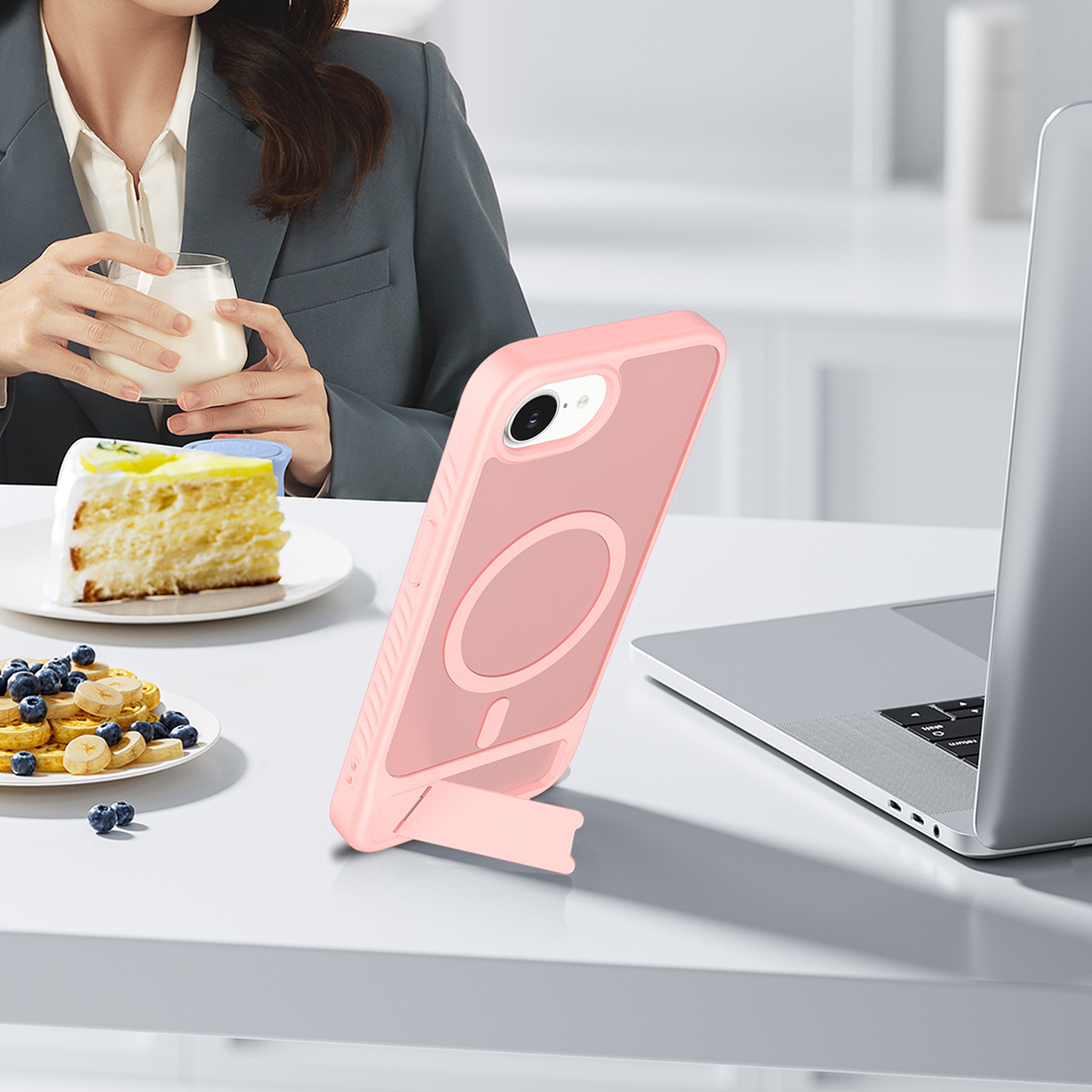 SendaFit Matte 45° Kickstand MagSafe Case for iPhone 16e detail 25
