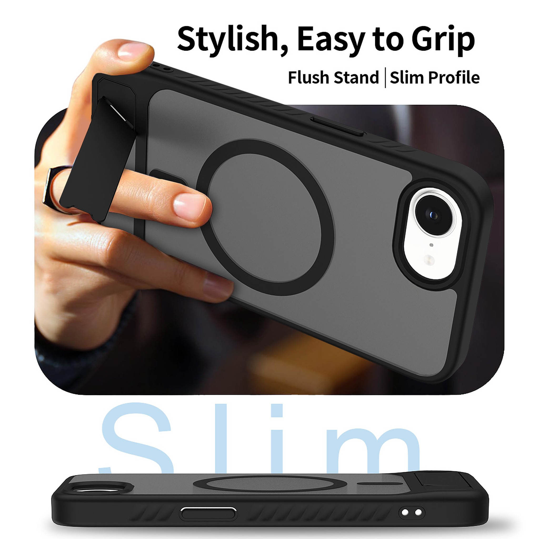 SendaFit Matte 45° Kickstand MagSafe Case for iPhone 16e detail 29