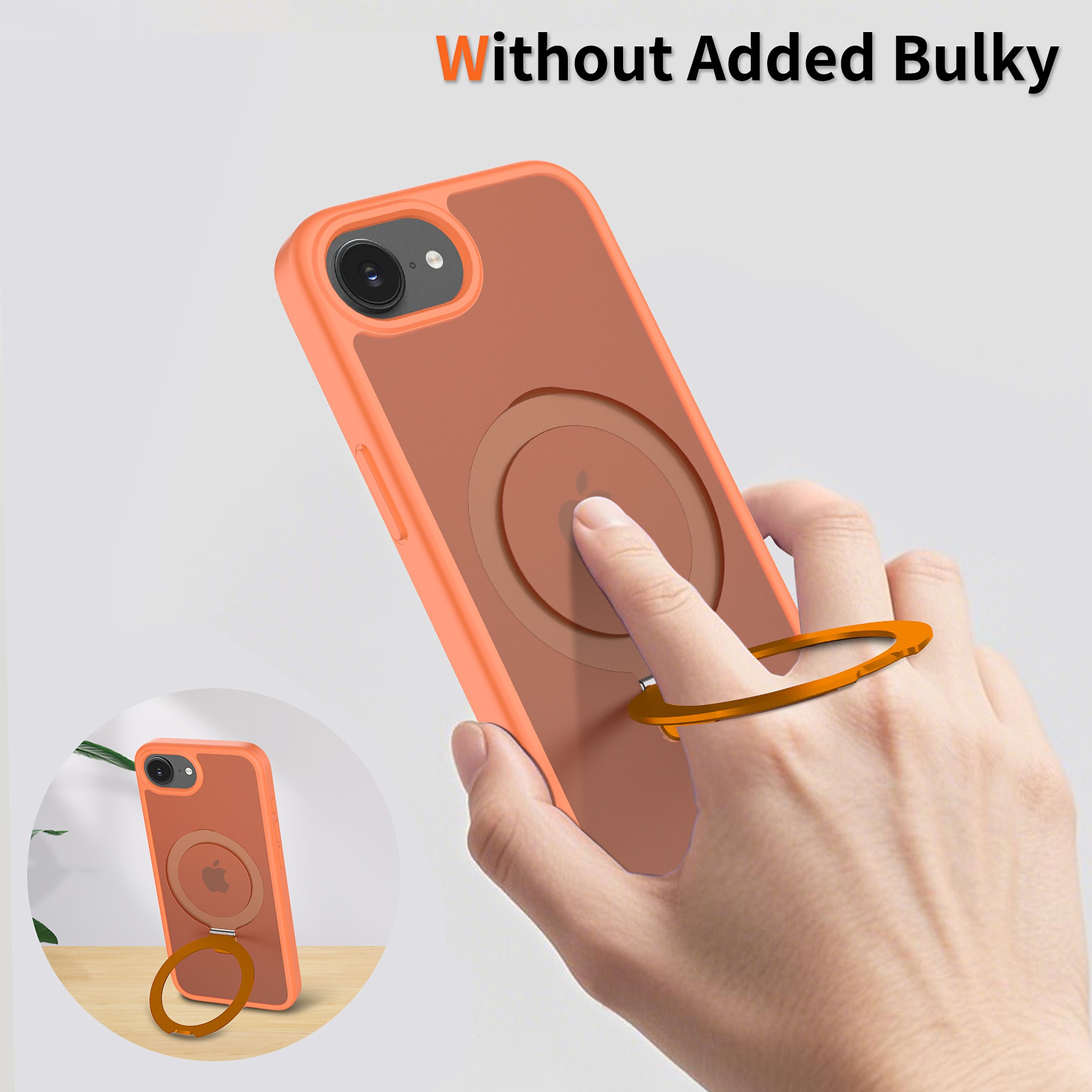 SendaFit Matte Skin-Feel Racket-Stand Case for iPhone 16e detail 26