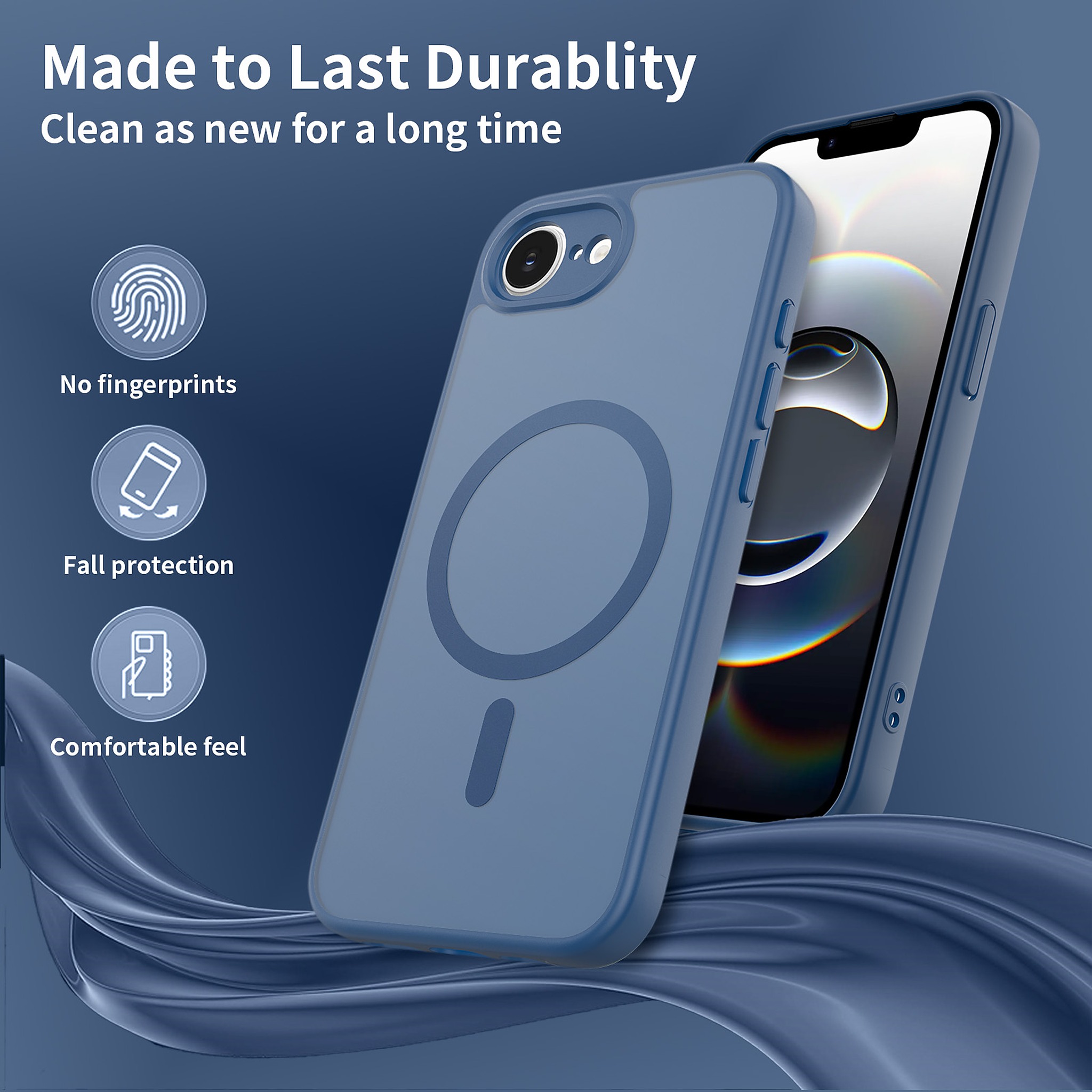 SendaFit Precise-Cutout Matte Skin-Feel MagSafe Case for iPhone 16e detail 20