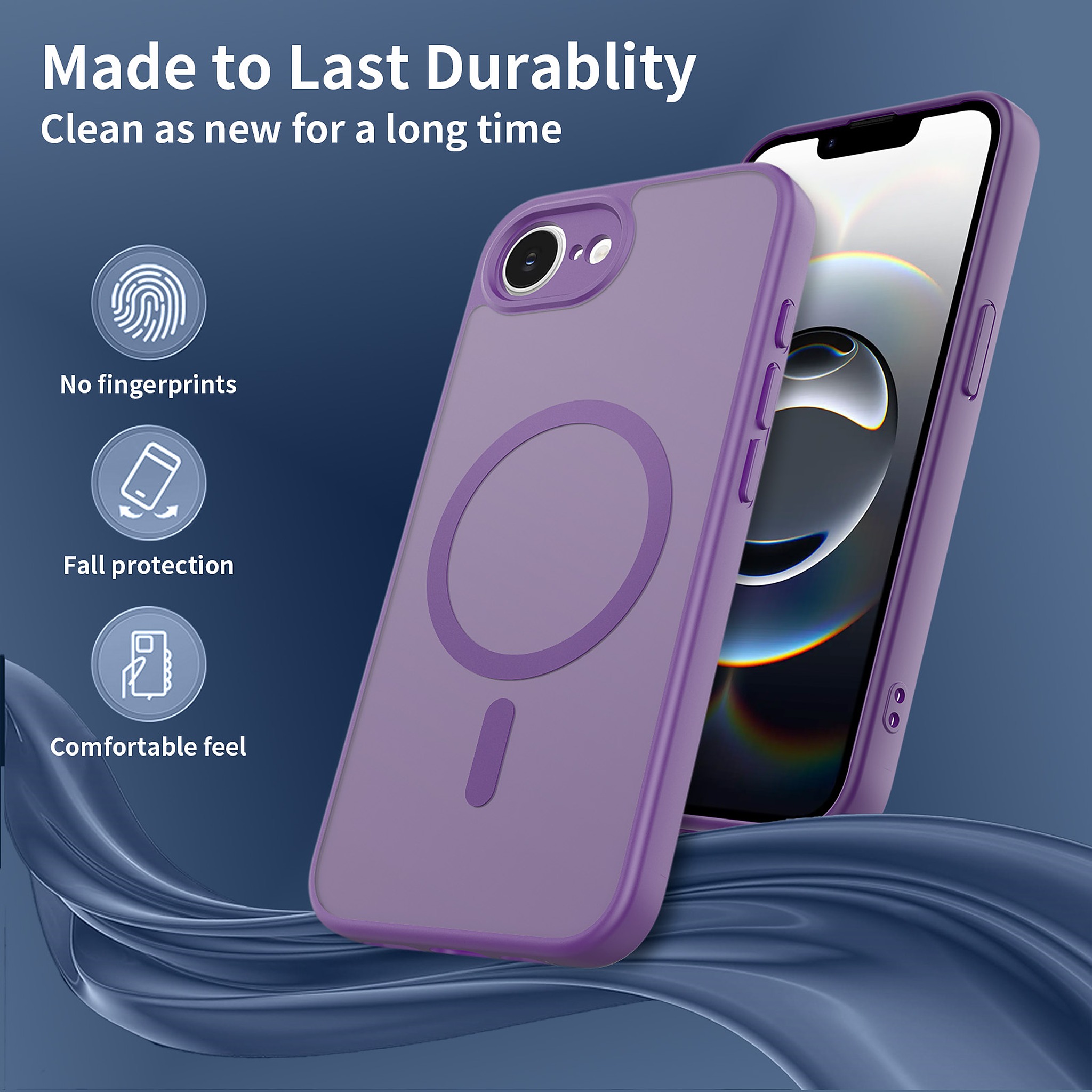 SendaFit Precise-Cutout Matte Skin-Feel MagSafe Case for iPhone 16e detail 21