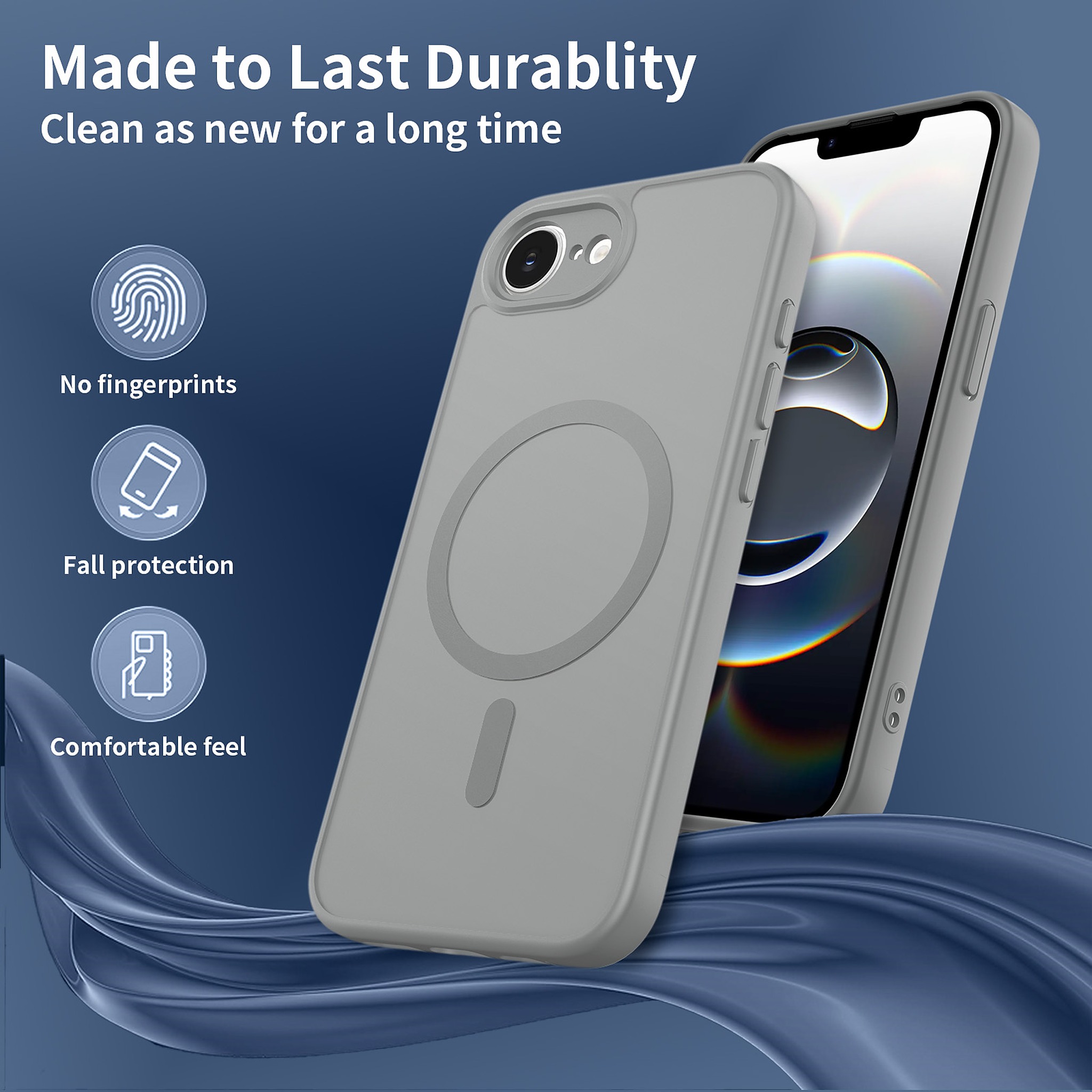 SendaFit Precise-Cutout Matte Skin-Feel MagSafe Case for iPhone 16e detail 22