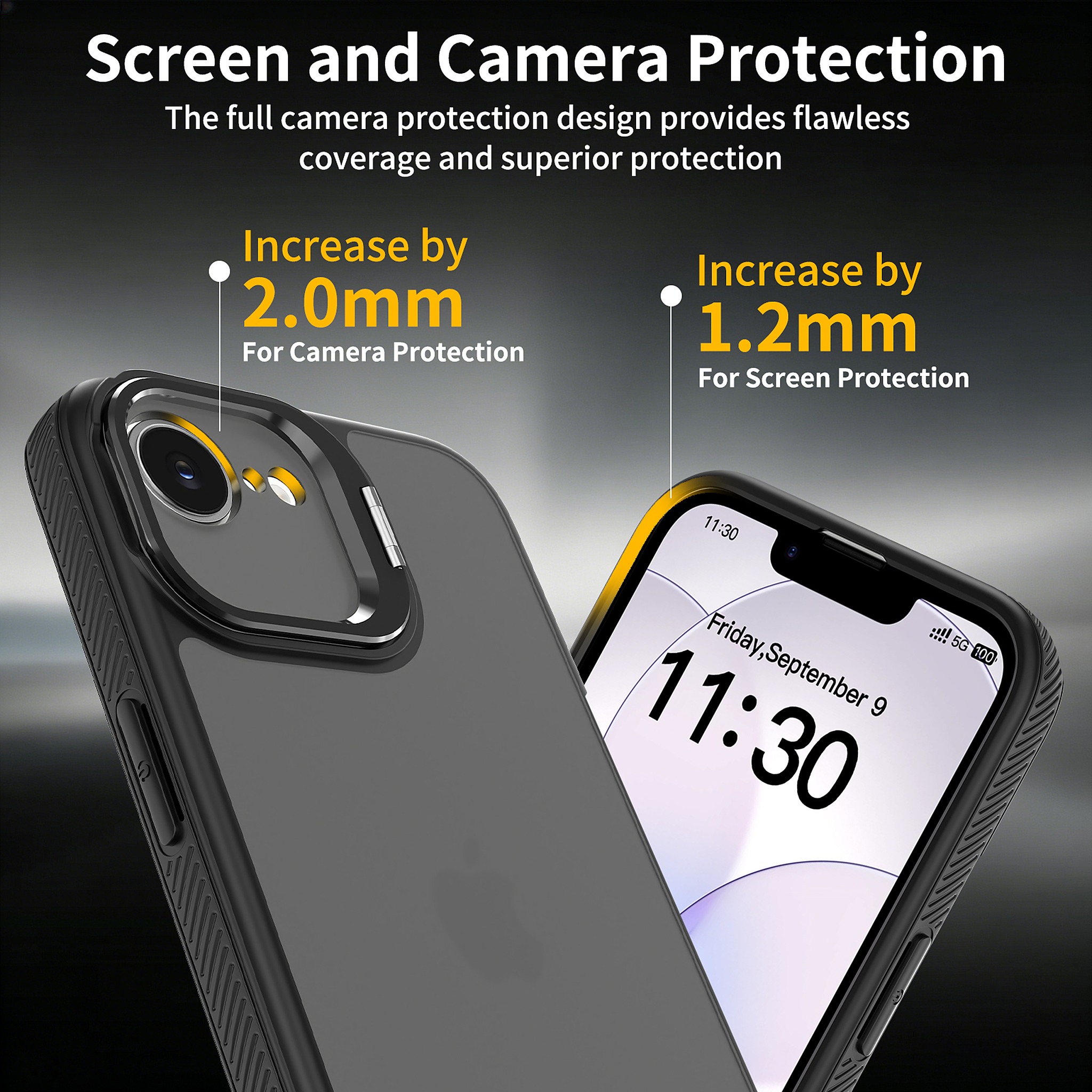 SendaFit Precise-Cutout Camera Stand Case for iPhone 16e detail 12
