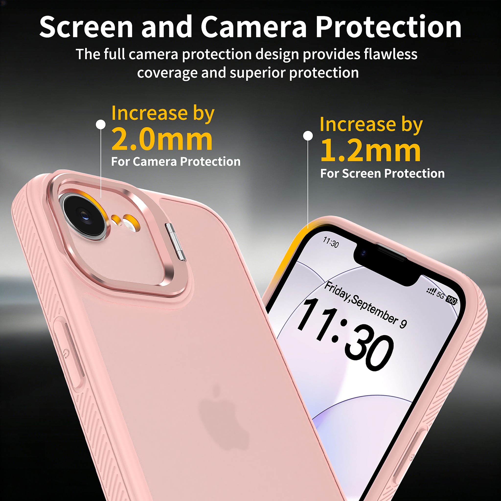 SendaFit Precise-Cutout Camera Stand Case for iPhone 16e detail 9