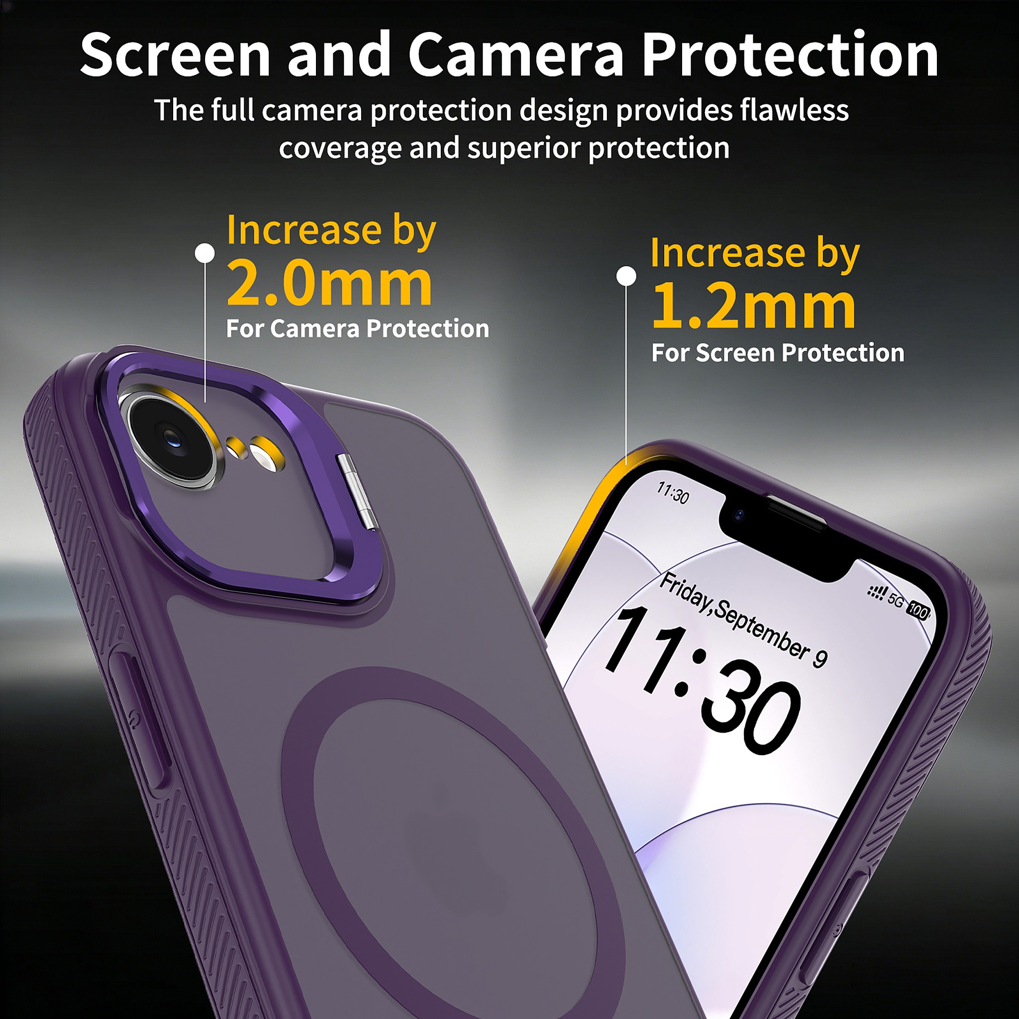 SendaFit Precise-Cutout Camera Stand MagSafe Case for iPhone 16e detail 11