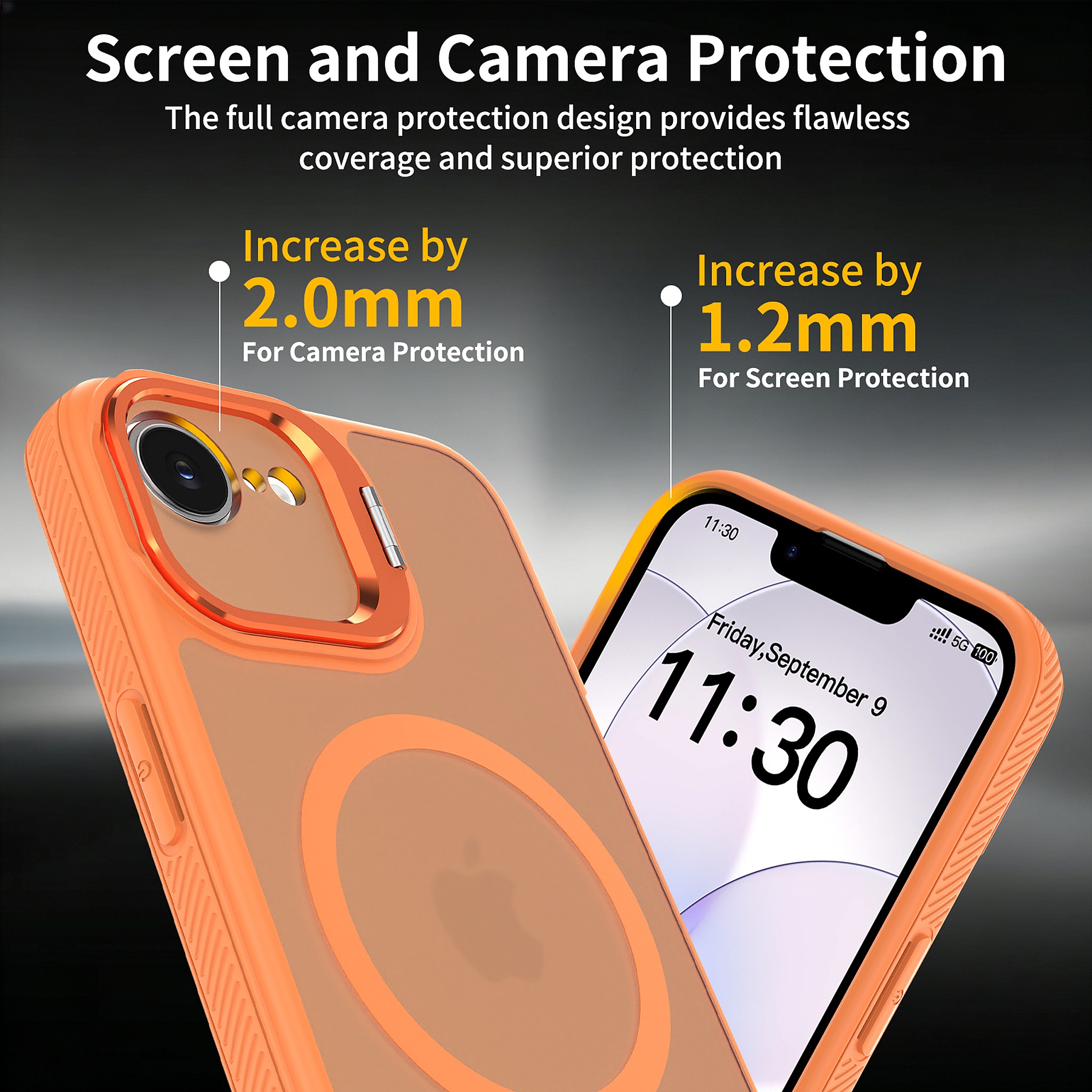 SendaFit Precise-Cutout Camera Stand MagSafe Case for iPhone 16e detail 12