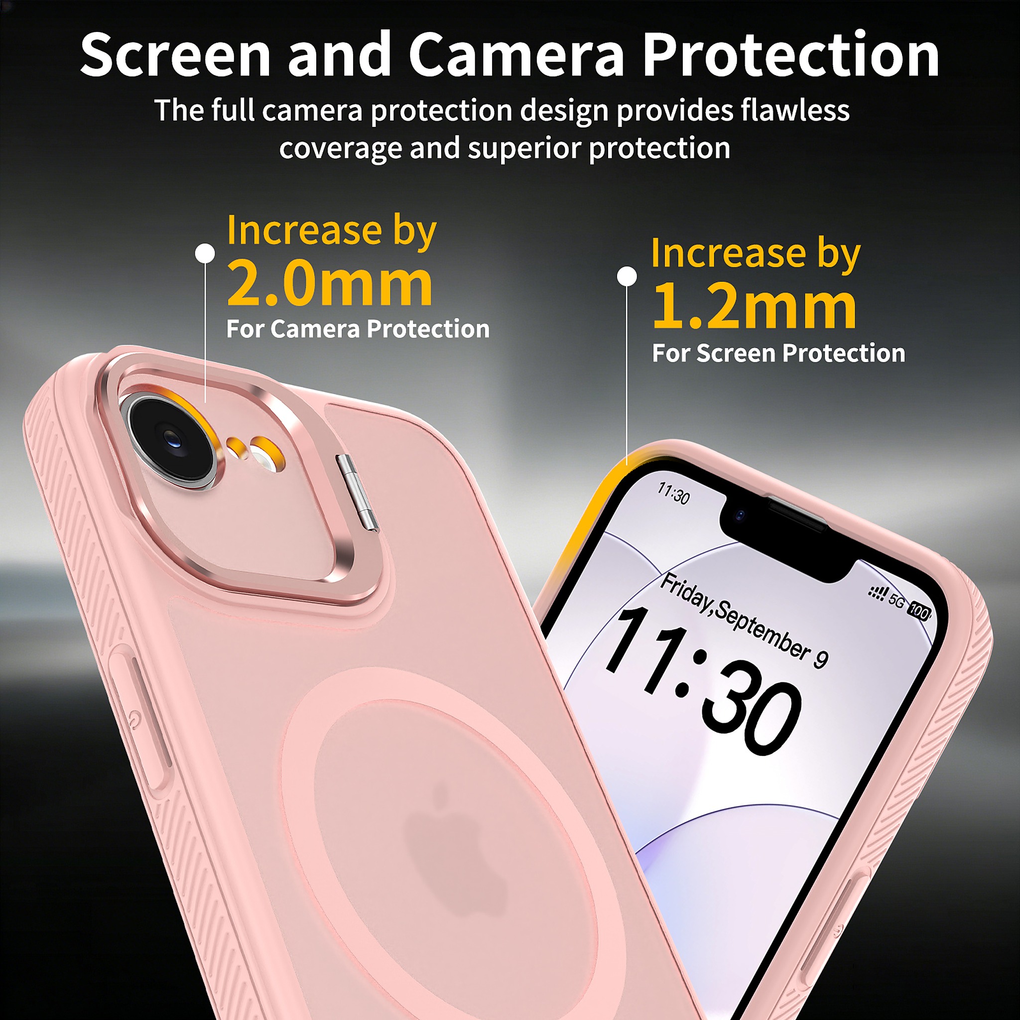 SendaFit Precise-Cutout Camera Stand MagSafe Case for iPhone 16e detail 7