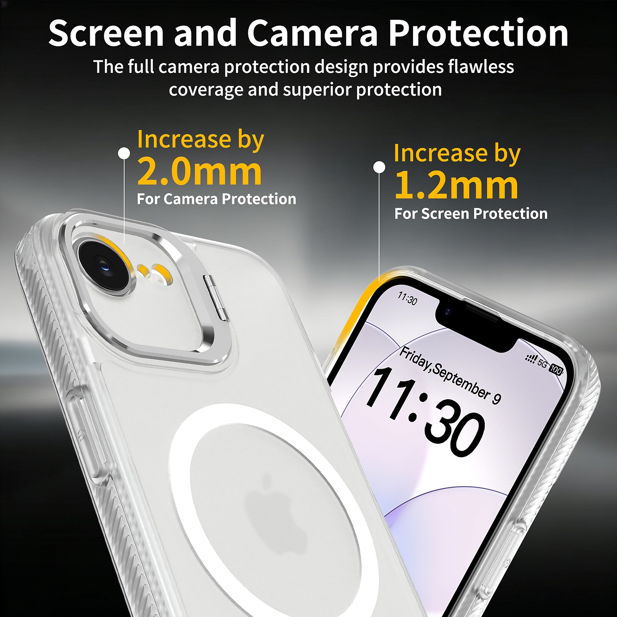 SendaFit Precise-Cutout Camera Stand MagSafe Case for iPhone 16e detail 8