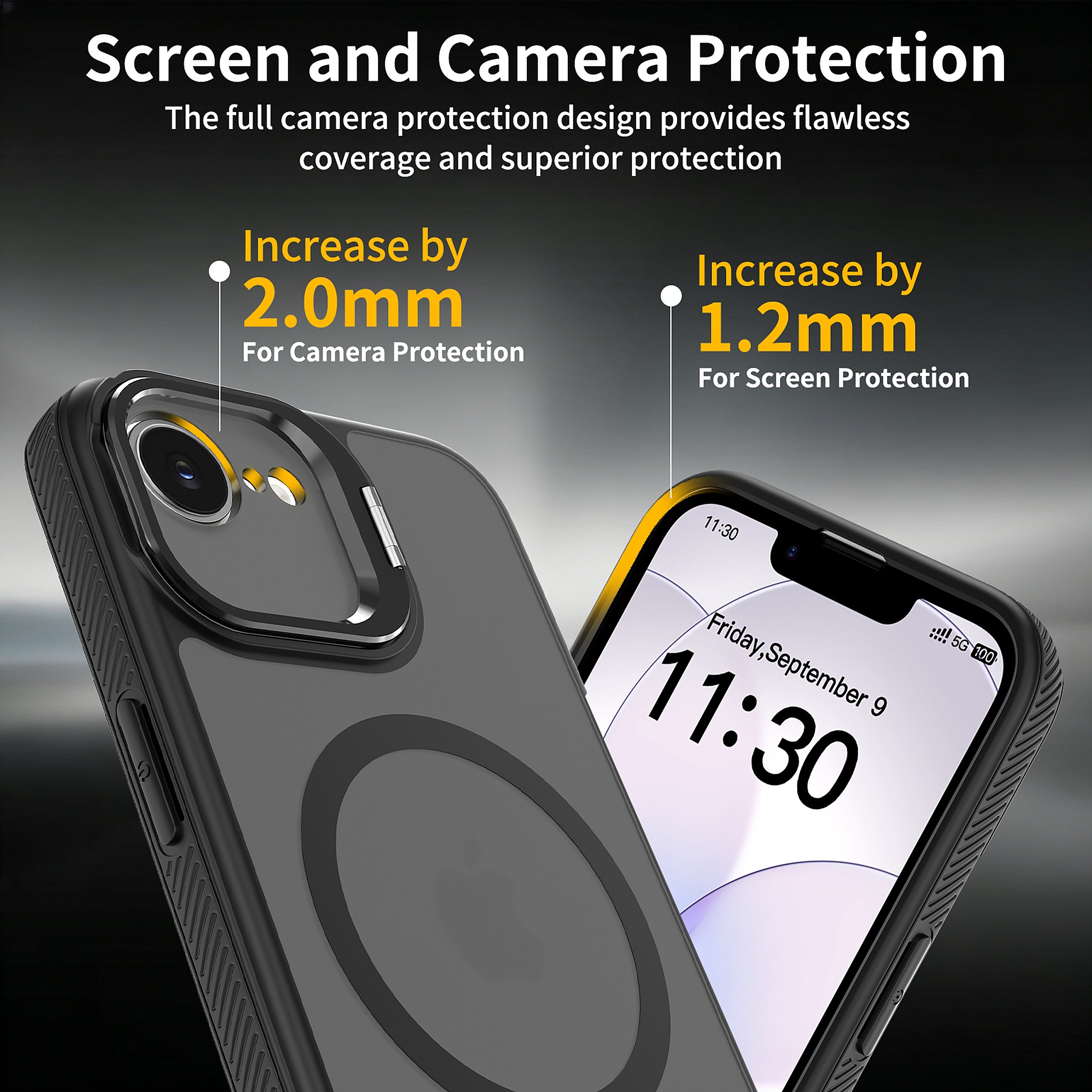 SendaFit Precise-Cutout Camera Stand MagSafe Case for iPhone 16e detail 9
