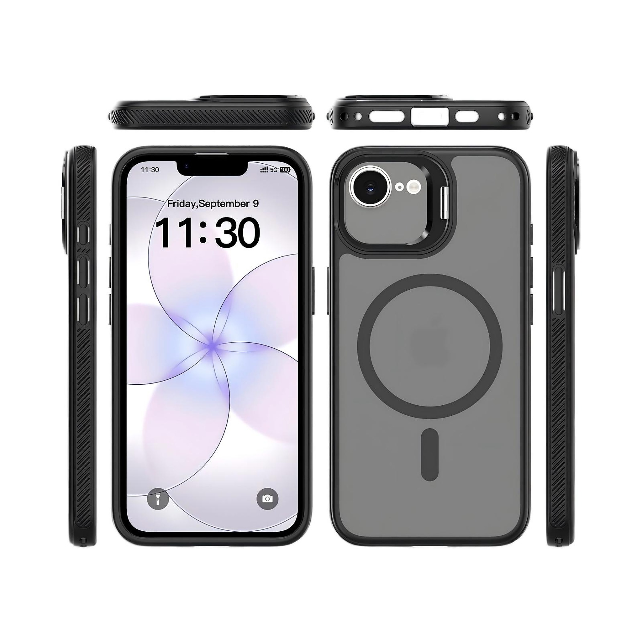 SendaFit Precise-Cutout Camera Stand MagSafe Case for iPhone 16e