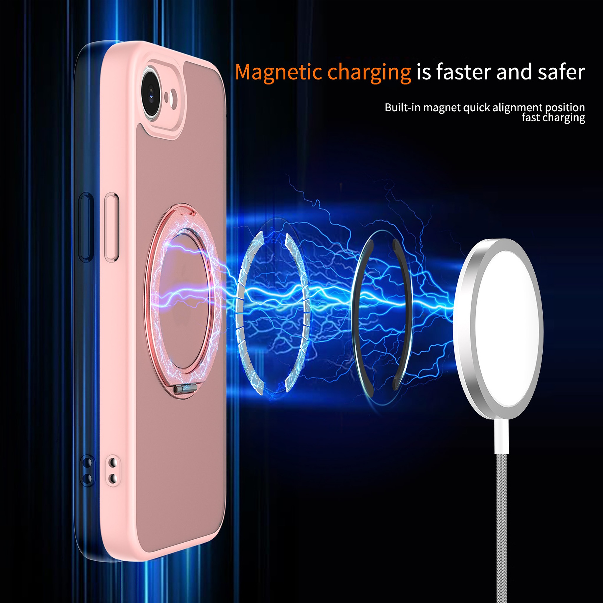 SendaFit Precise-Cutout Matte Skin-Feel 360° Stand Case for iPhone 16e detail 10