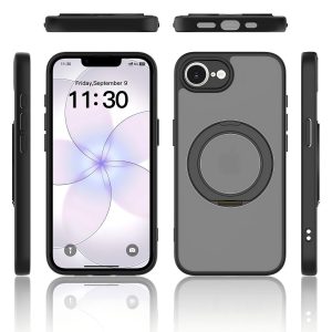 SendaFit Precise-Cutout Matte Skin-Feel 360° Stand Case for iPhone 16e