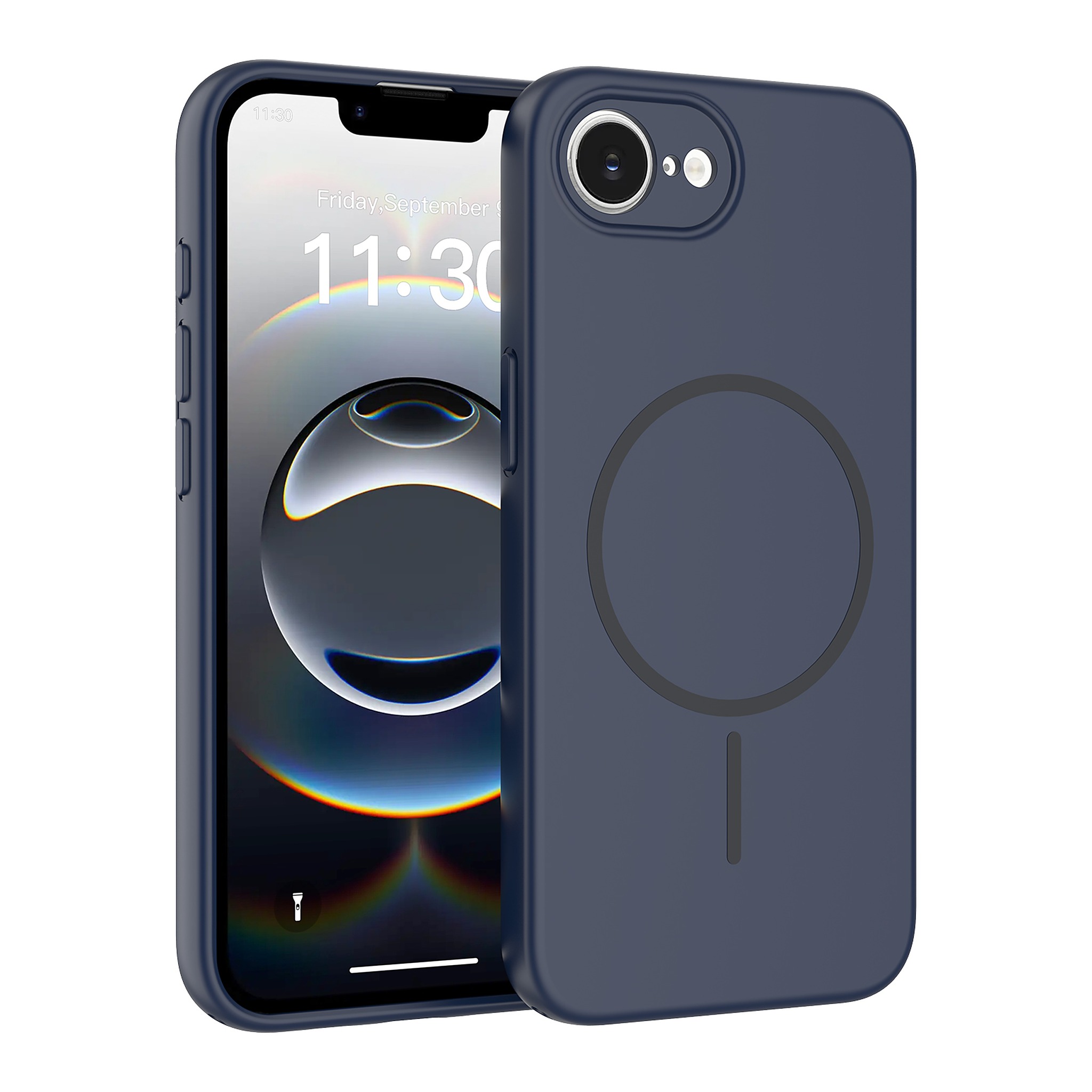 SendaFit Skin-Feel Two-in-One MagSafe Case for iPhone 16e - Sapphire Blue
