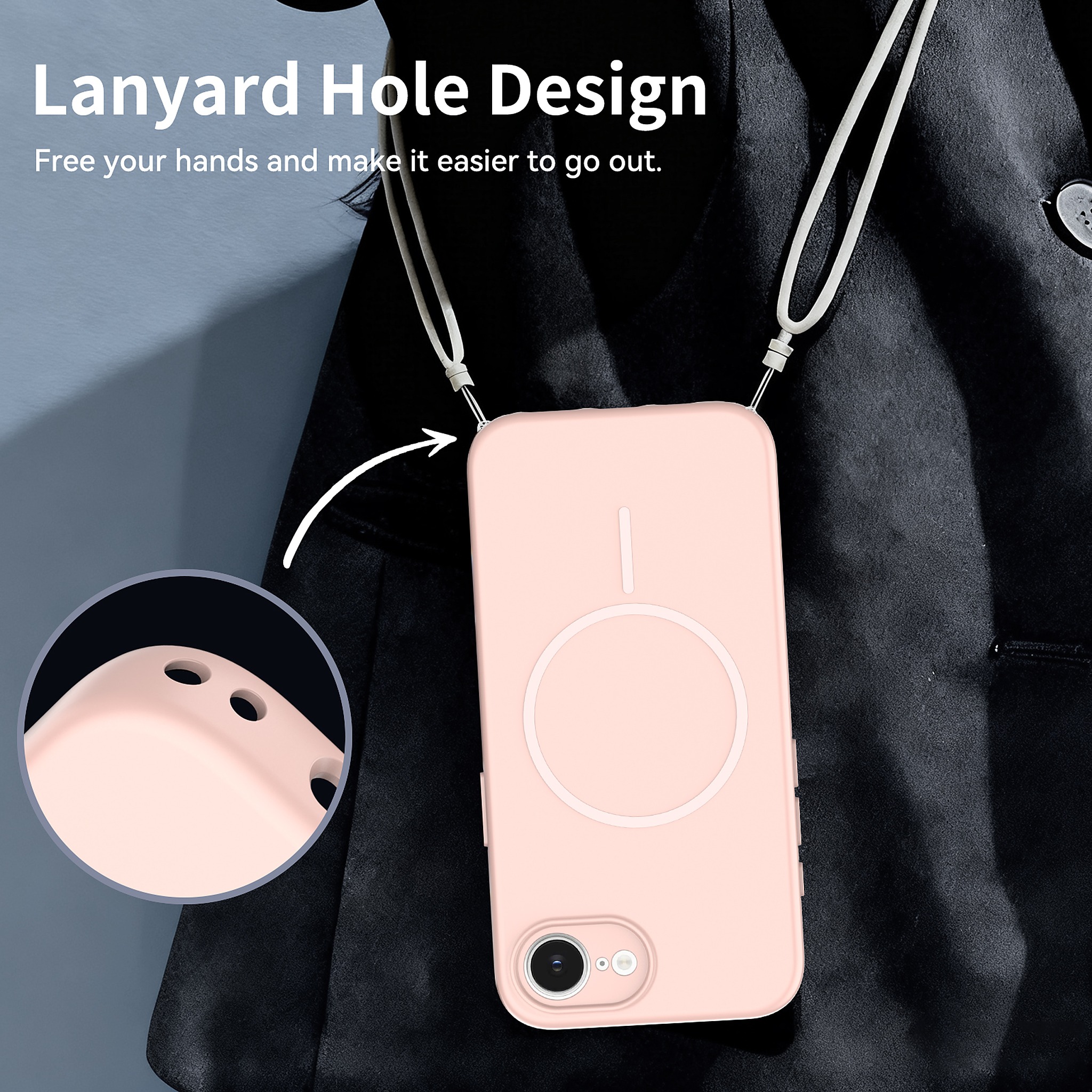 SendaFit Skin-Feel Two-in-One MagSafe Case for iPhone 16e detail 17