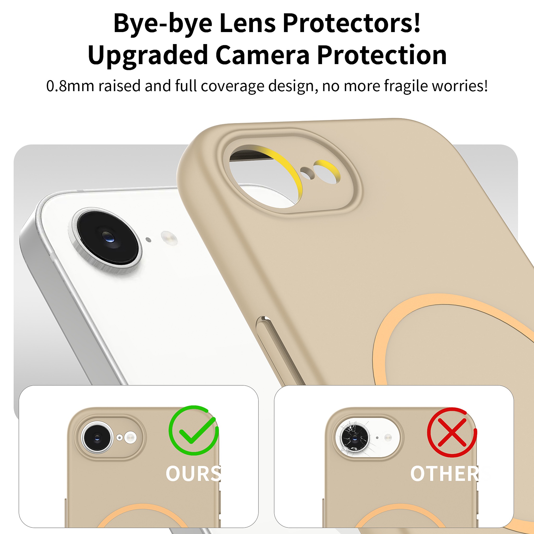 SendaFit Skin-Feel Two-in-One MagSafe Case for iPhone 16e detail 8