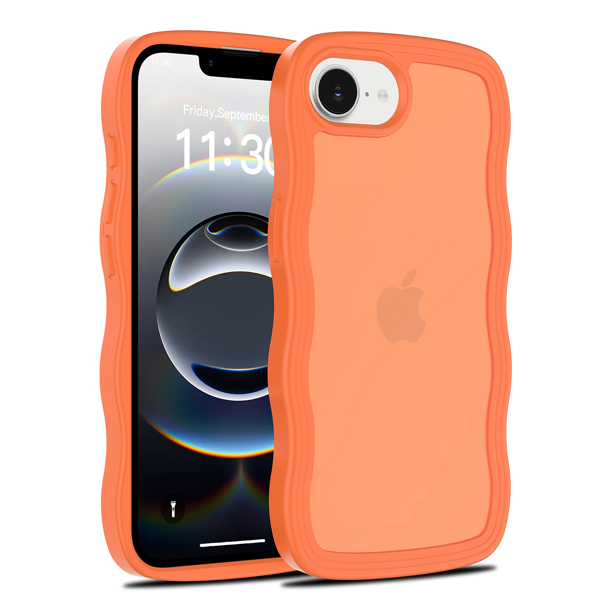SendaFit Skin-Feel Two-in-One Case for iPhone 16e - Orange