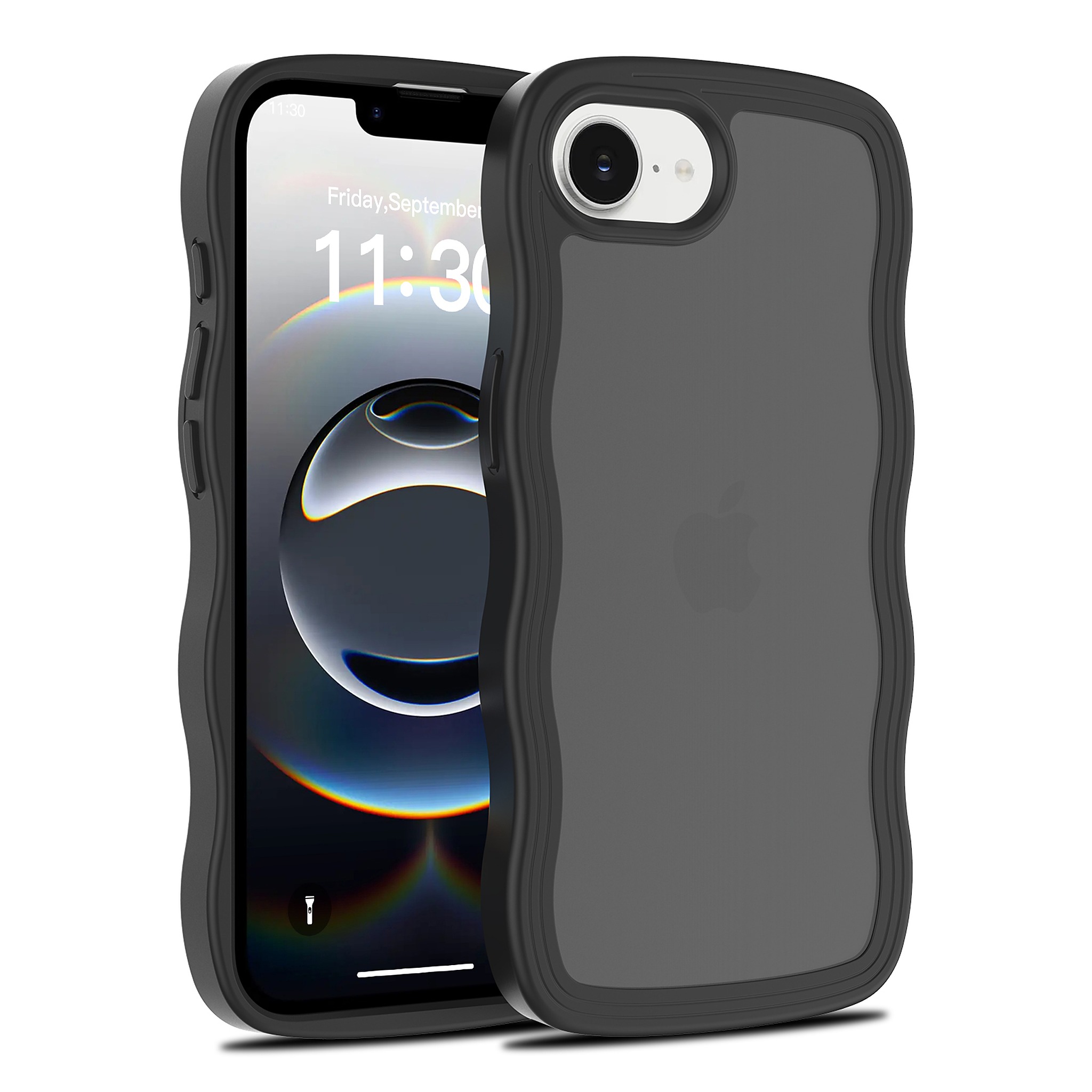 SendaFit Skin-Feel Two-in-One Case for iPhone 16e - Matte Black