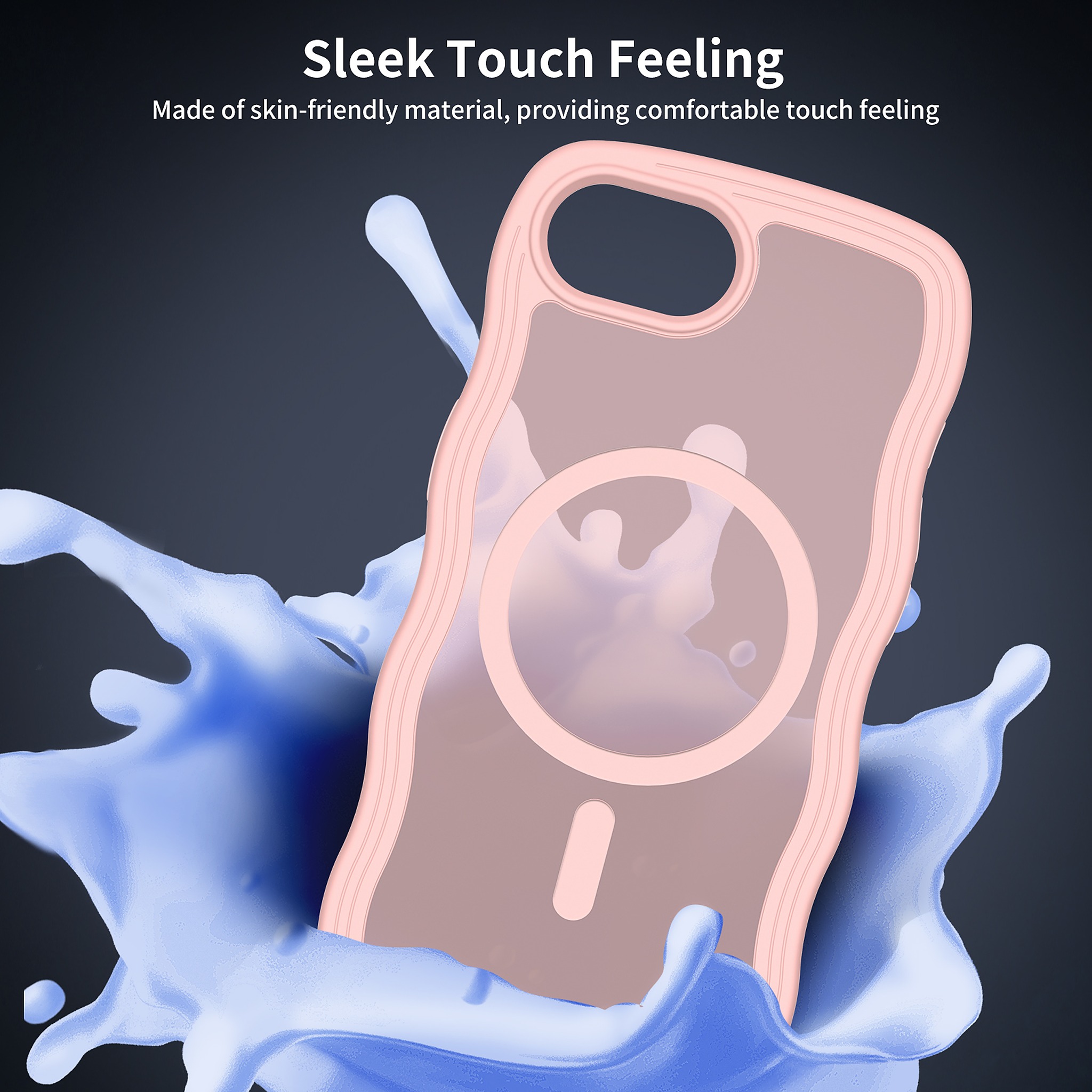 SendaFit Skin-Feel Two-in-One MagSafe Case for iPhone 16e (Orange Accent) detail 14