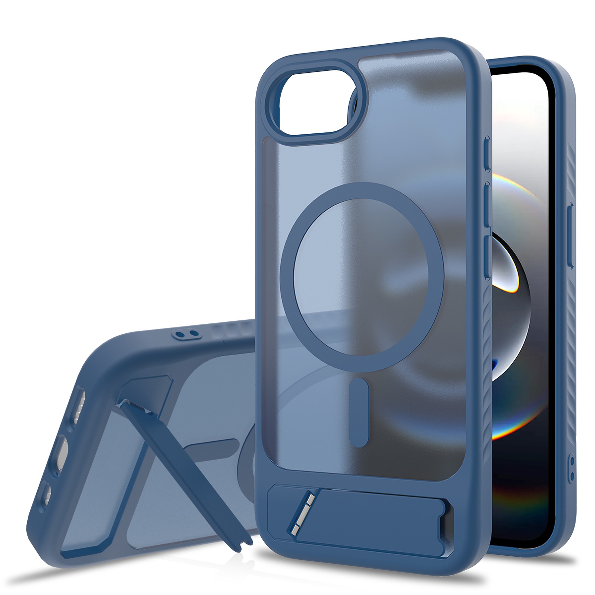 SendaFit Matte 45° Kickstand Case for iPhone 16e - Royal Blue