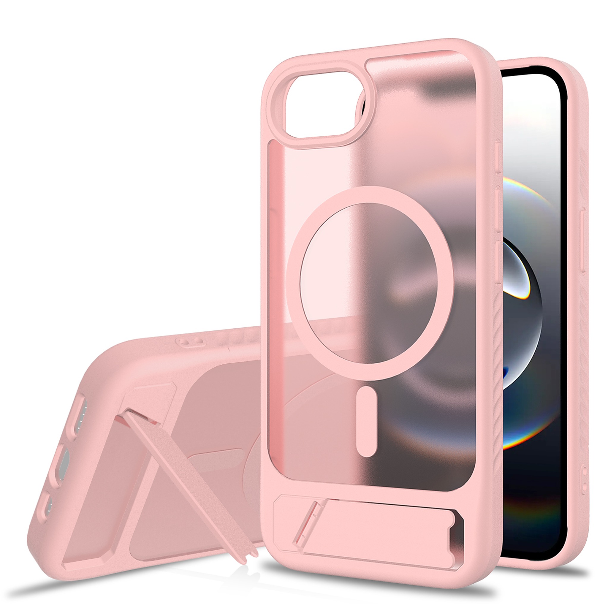 SendaFit Matte 45° Kickstand Case for iPhone 16e - Light Pink