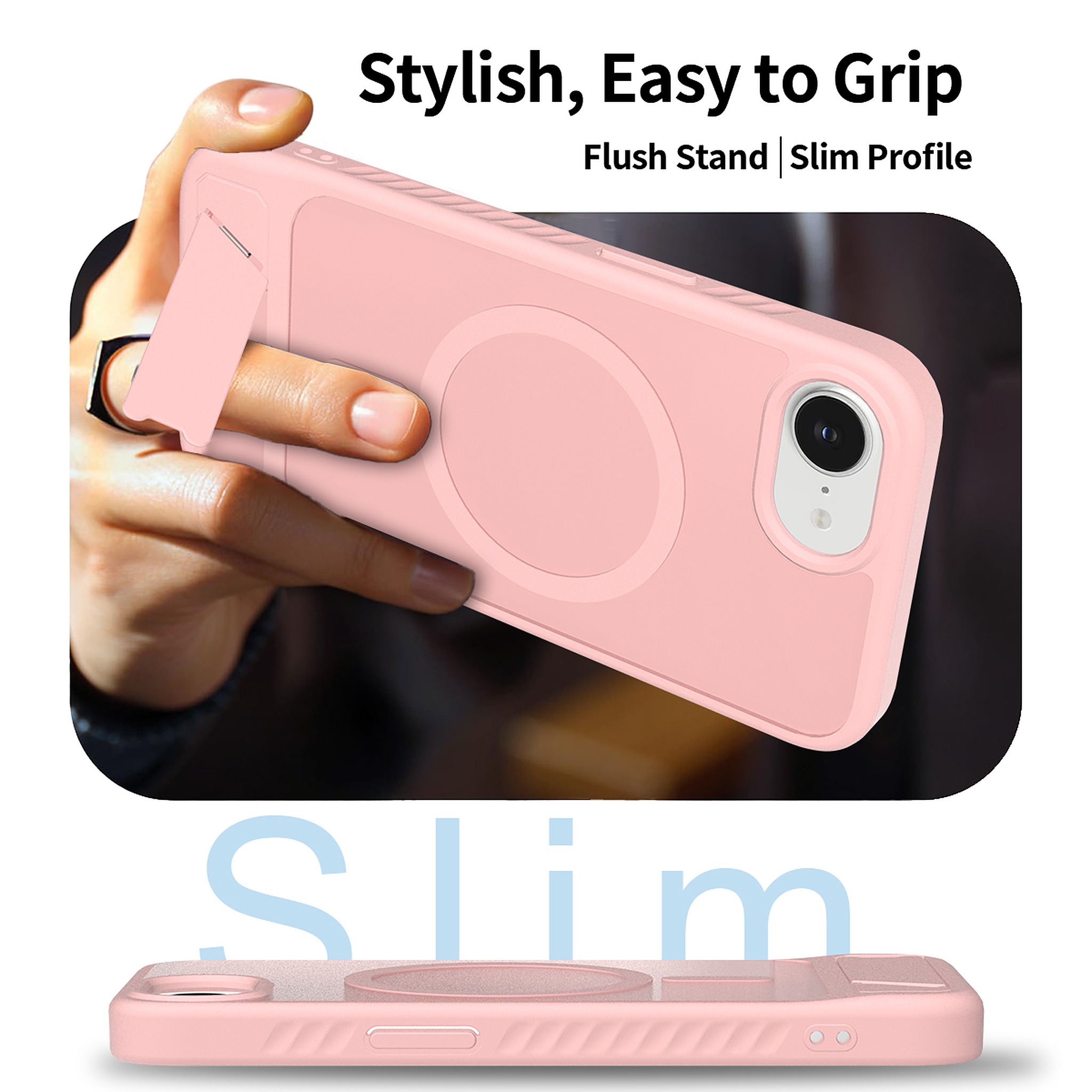 SendaFit Matte 45° Kickstand Case for iPhone 16e detail 1