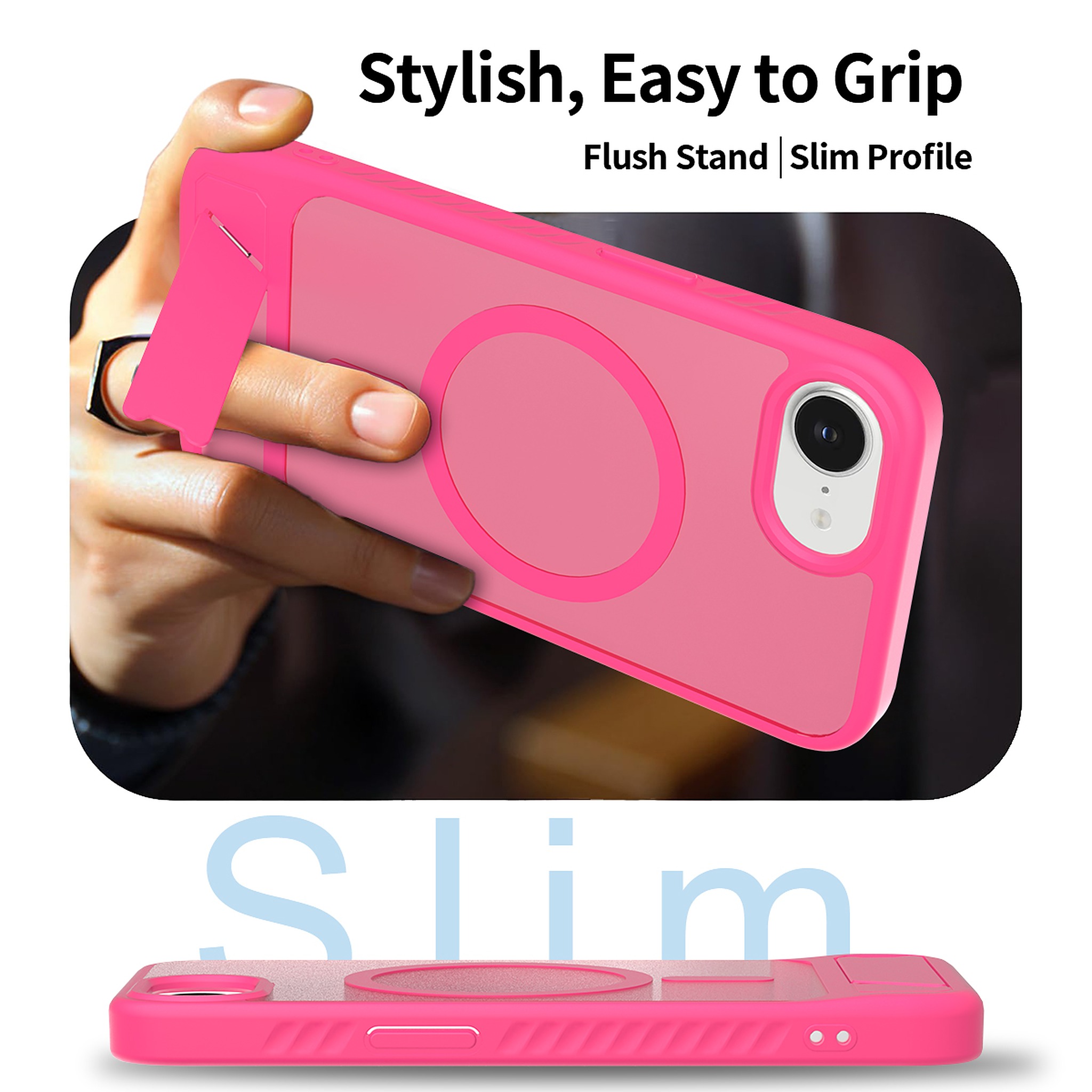 SendaFit Matte 45° Kickstand Case for iPhone 16e detail 2