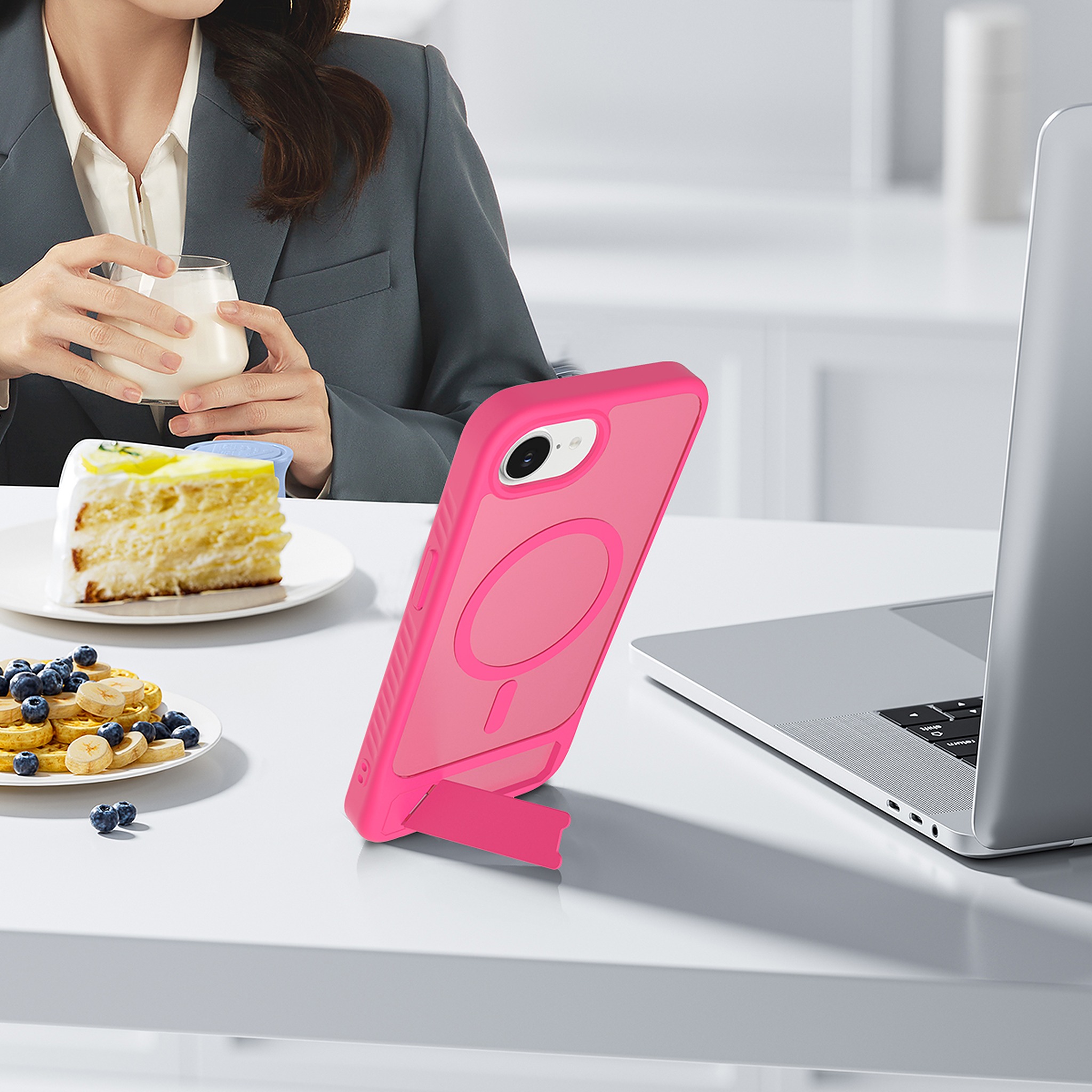 SendaFit Matte 45° Kickstand Case for iPhone 16e detail 27